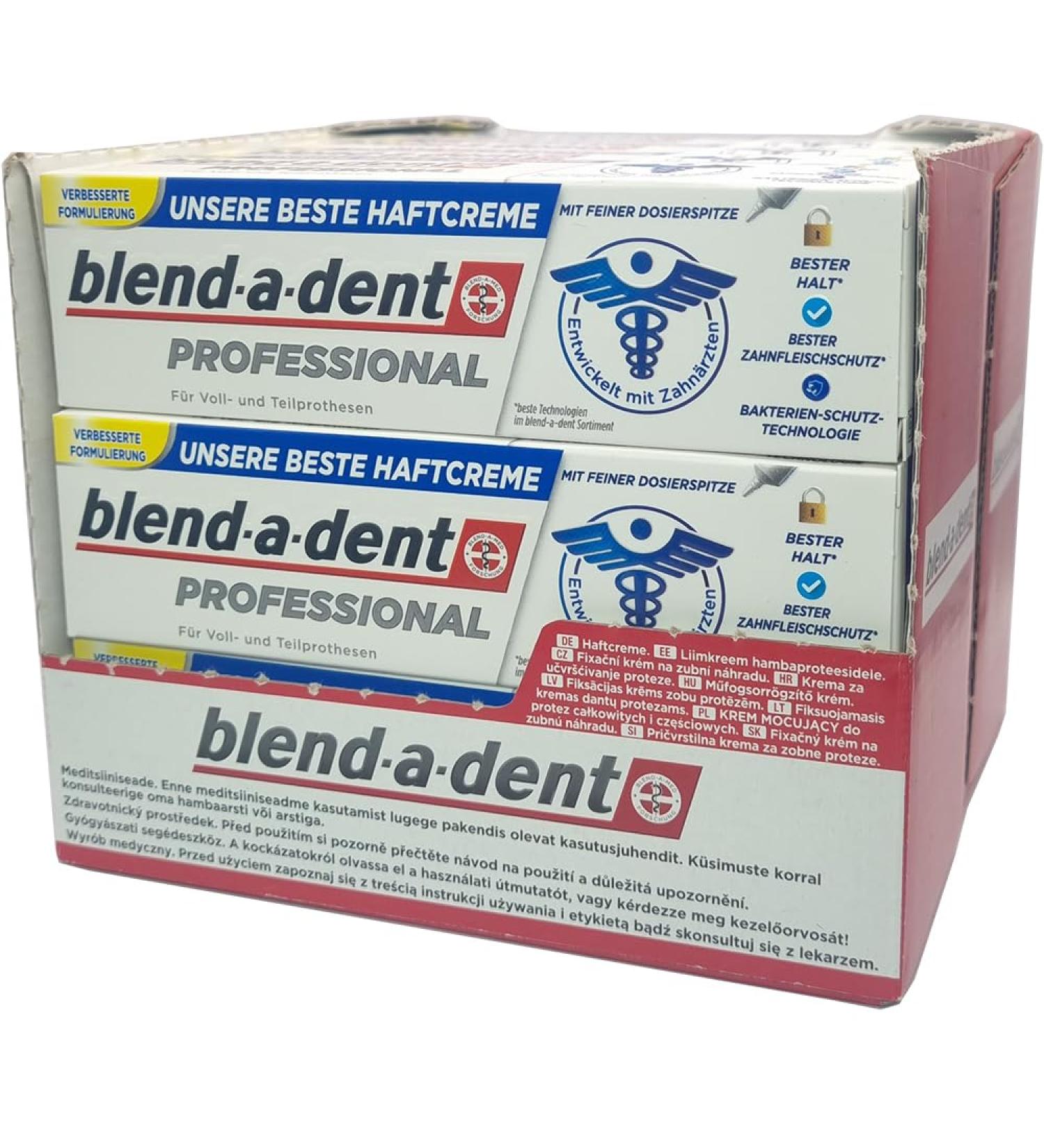 Blend-a-dent Professional Adhesive Cream 12x40g