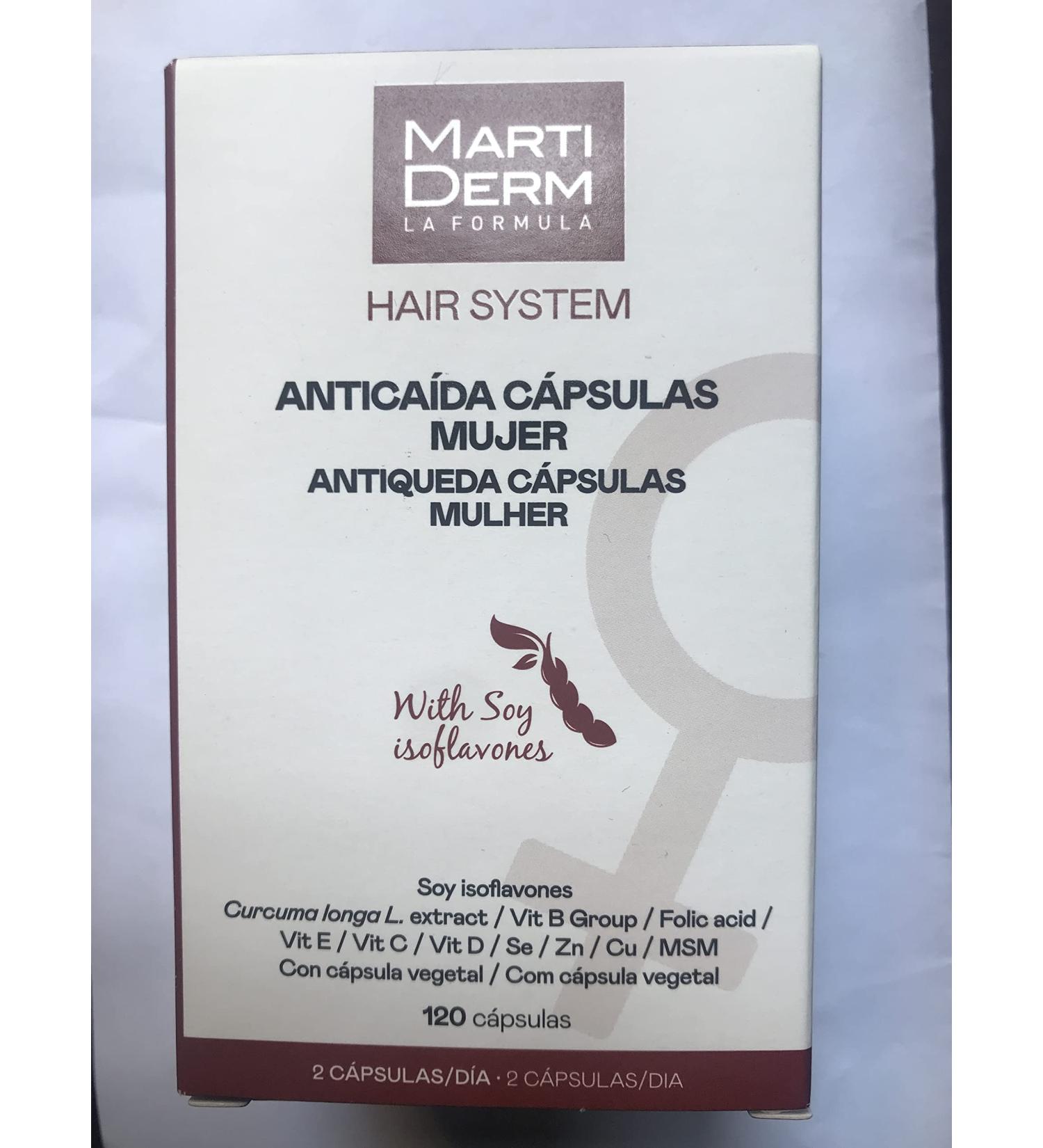 MARTIDERM Hair System Anti-hair loss treatment for women 120 caps - Buy Online on GoSupps.com