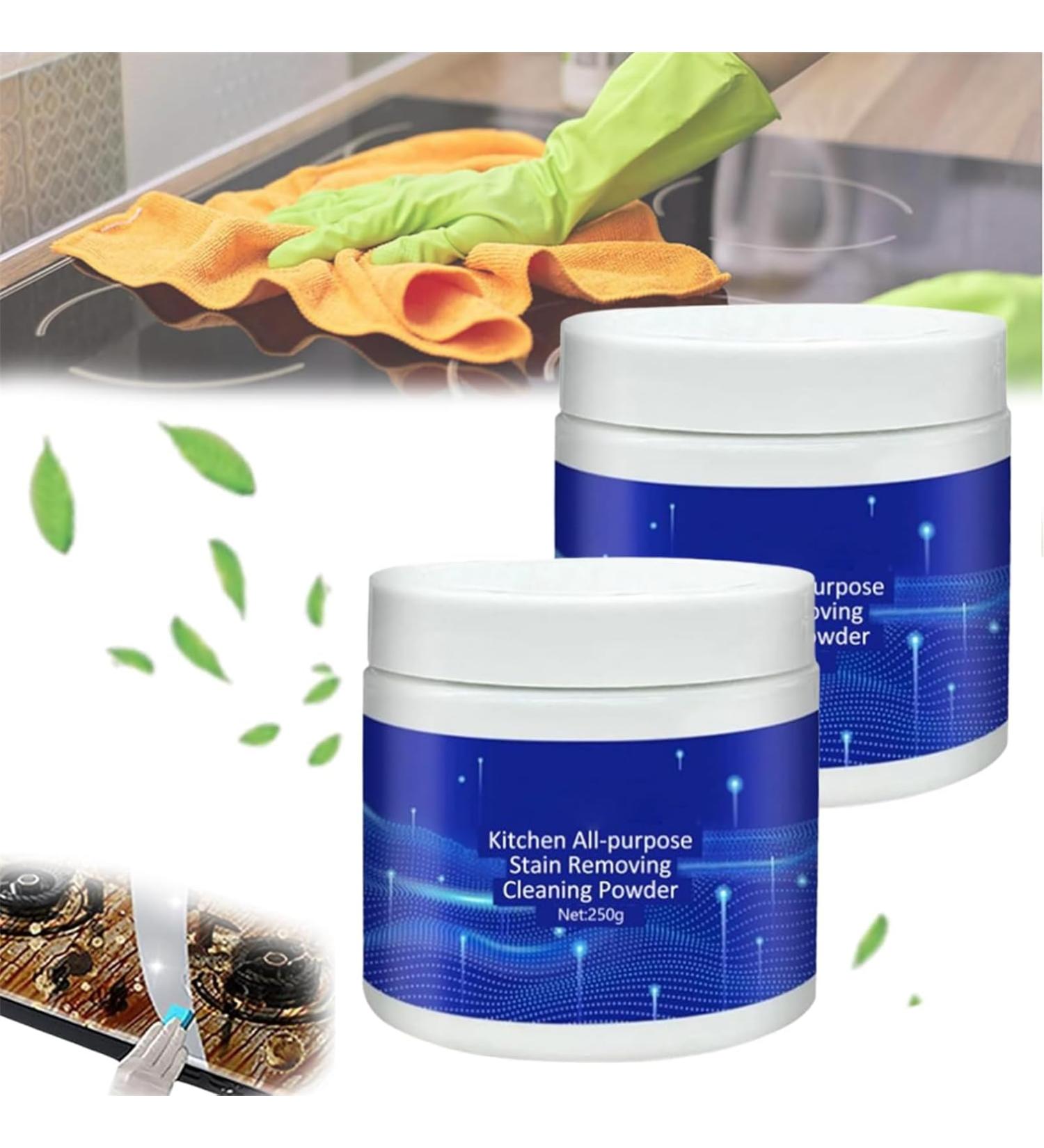 Kitchen Cleaning Powder Powerful All Purpose Cleaning Powder Foaming Cleaning Powder for Heavy Oil Stains Kitchen Stain Remover Cleaner for Range Hood Pans Grill - Buy Online on GoSupps.com