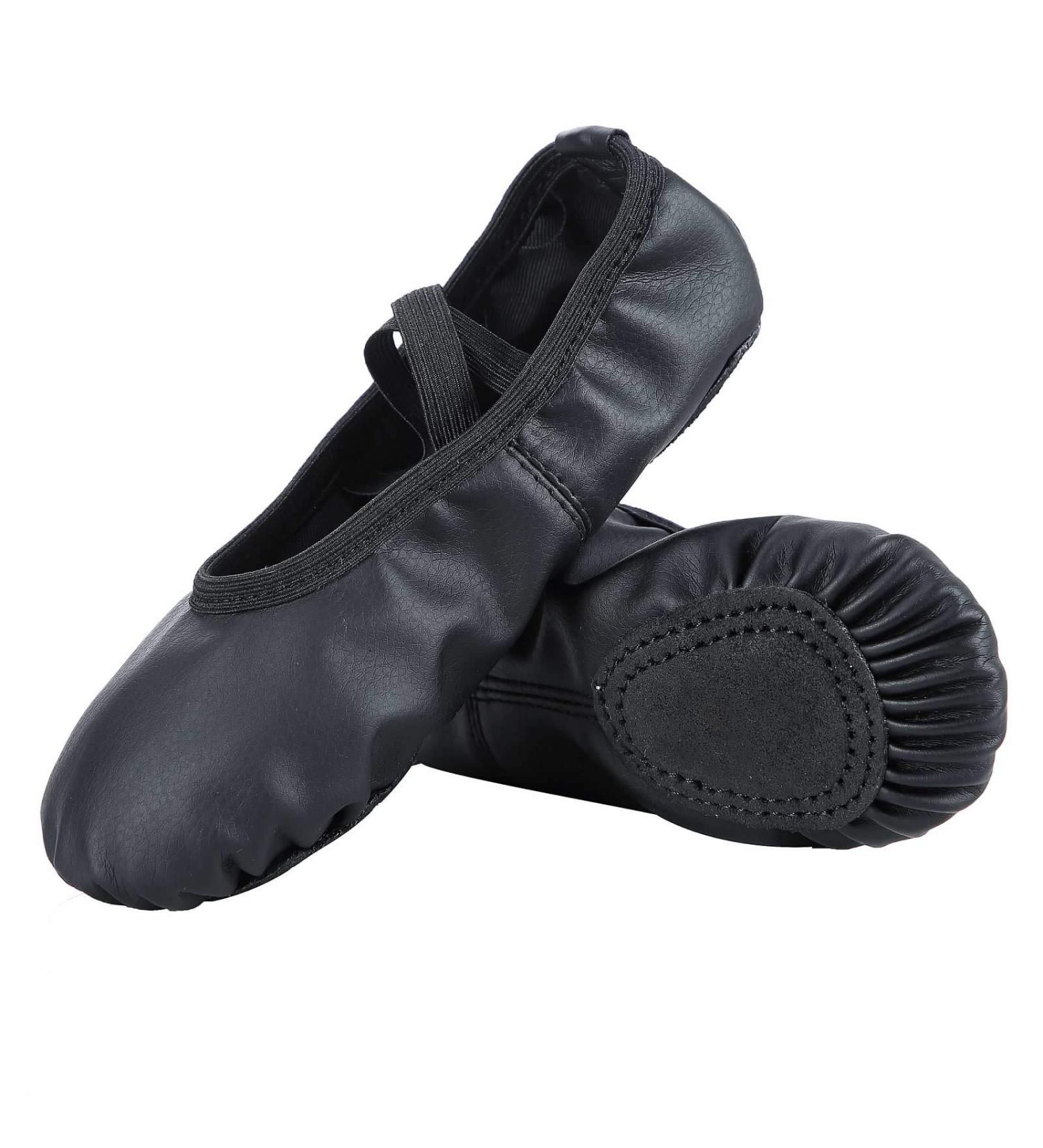 Dynadans Soft Leather Ballet Shoes - Big Kid Black | Dance Slippers for Kids & Women - Buy Online on GoSupps.com