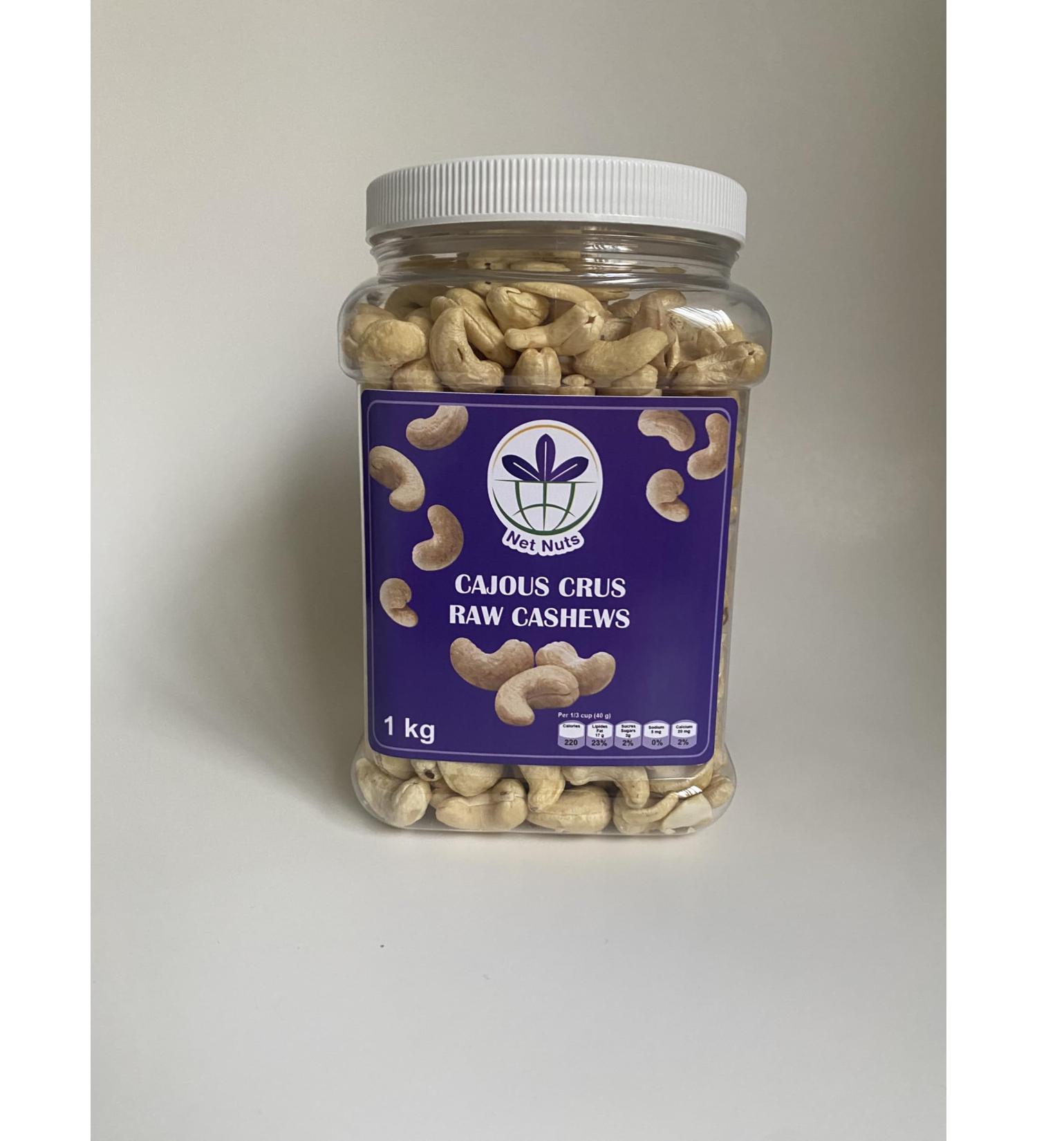 Premium king size Raw Cashew-Unroasted &Unsalted (1 Kg) - Buy Online on GoSupps.com
