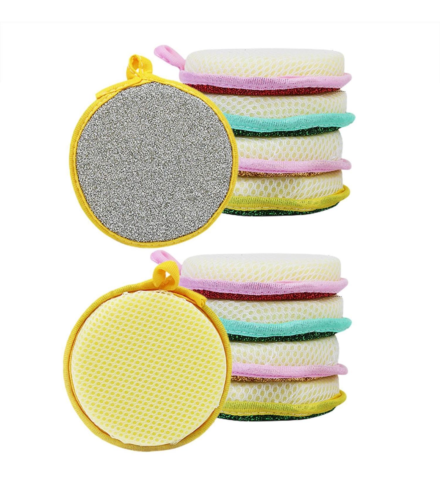 Shakven Dish Sponges Kitchen | Soft Double Sided High Elastic Dish Sponge | Efficient Cleaning Kitchen Sponges Cleaning Cloths Hangable Dishcloths for Tableware Utensils - Buy Online on GoSupps.com