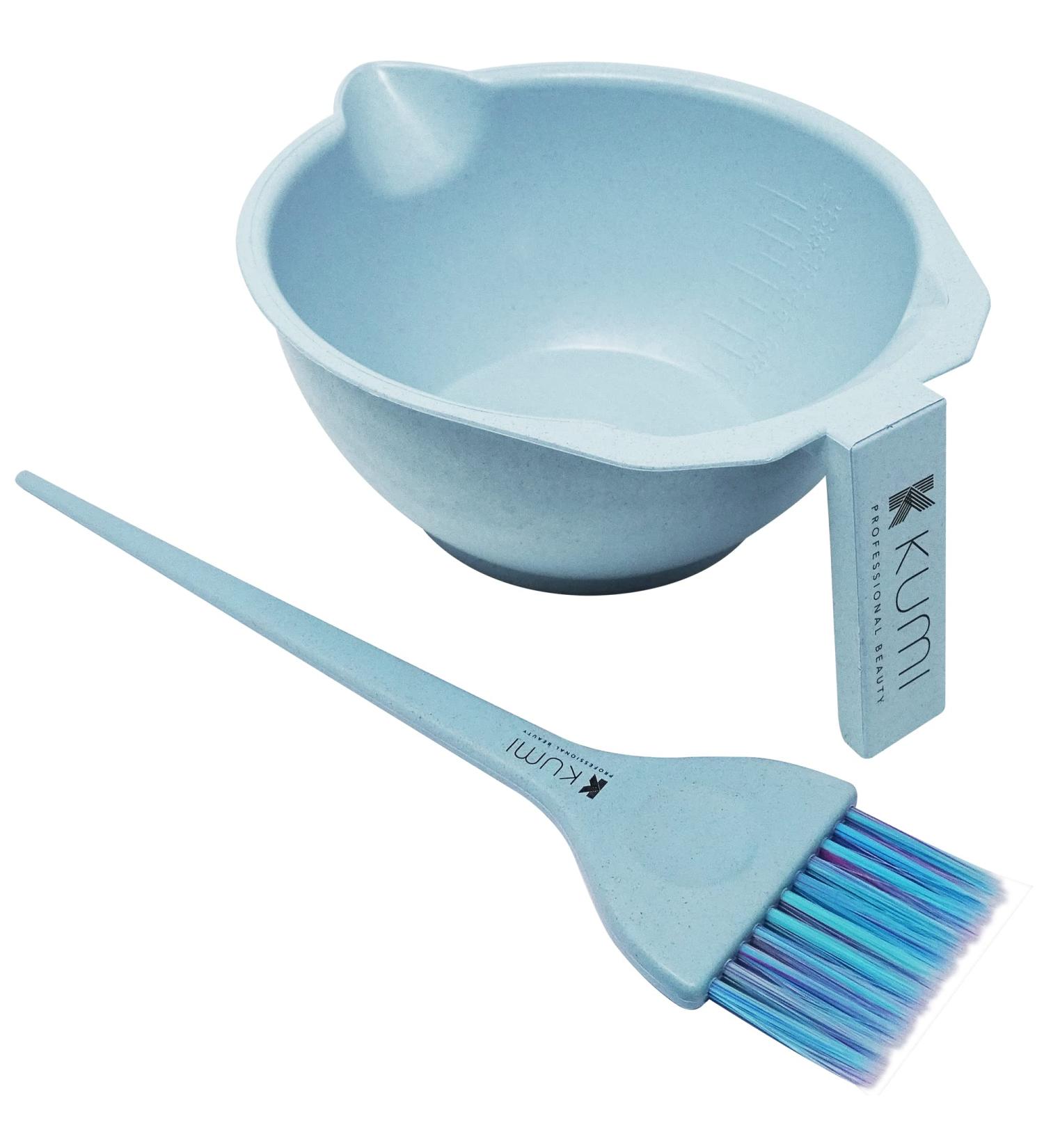 Kumi Professional Wheat Eco-Friendly Blue 2 Piece Tint/hair dye Set - This hair dye bowl and brush kit is ideal for professional or home use. Ideal home hair dye kit. - Buy Online on GoSupps.com