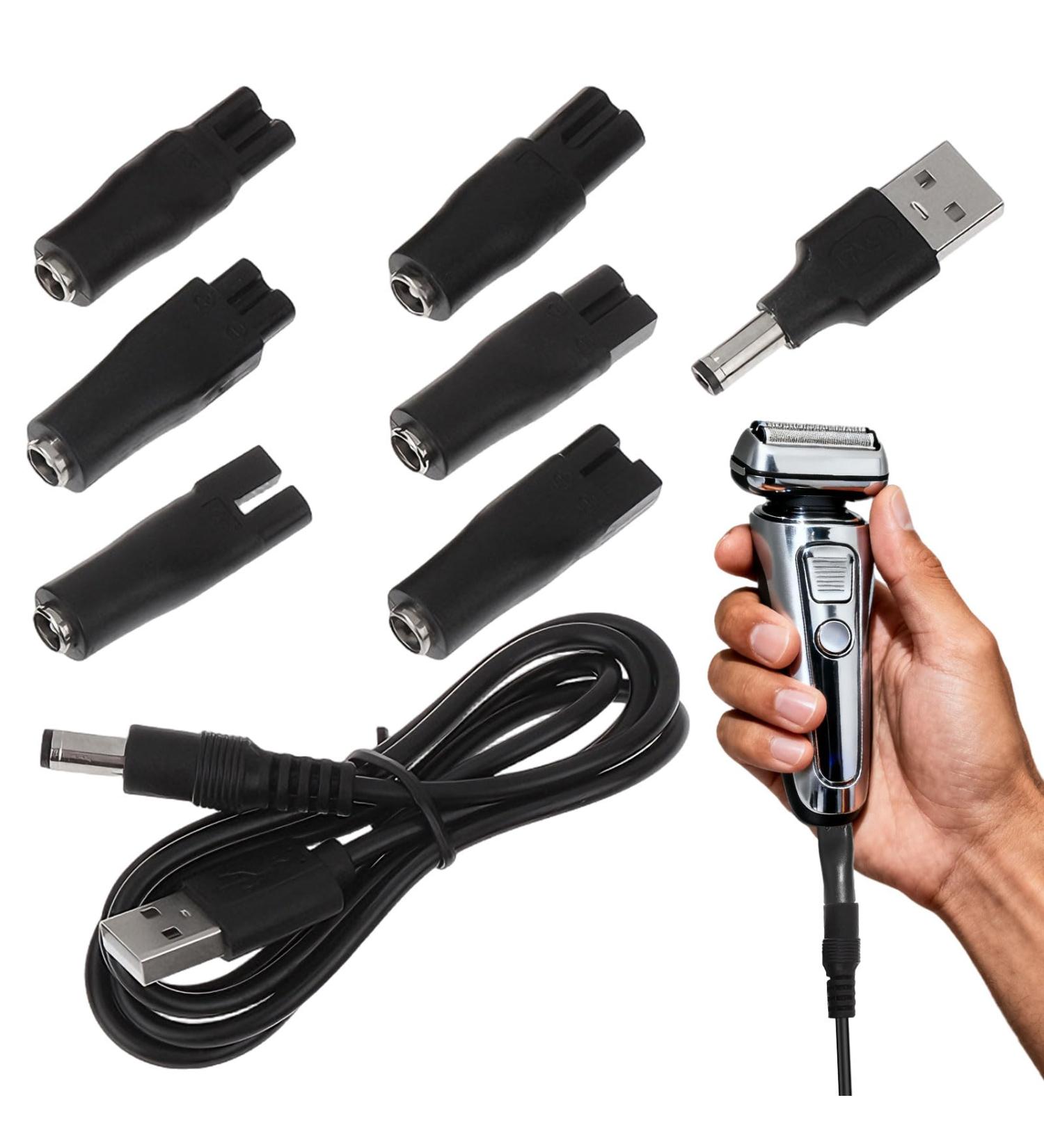 Usb Chargeur De Rasoir C ble Universel 8 pi ces Usb Cable Chargeur pour Rasoir Char geur Tondeuse C ble de chargement pour rasoirs lectriques et autres appareils de diff rentes marques. - Buy Online on GoSupps.com