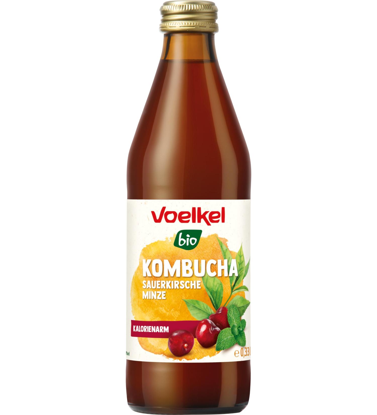 Voelkel Organic Kombucha Sour Cherry Mint (6 x 0.33 l)