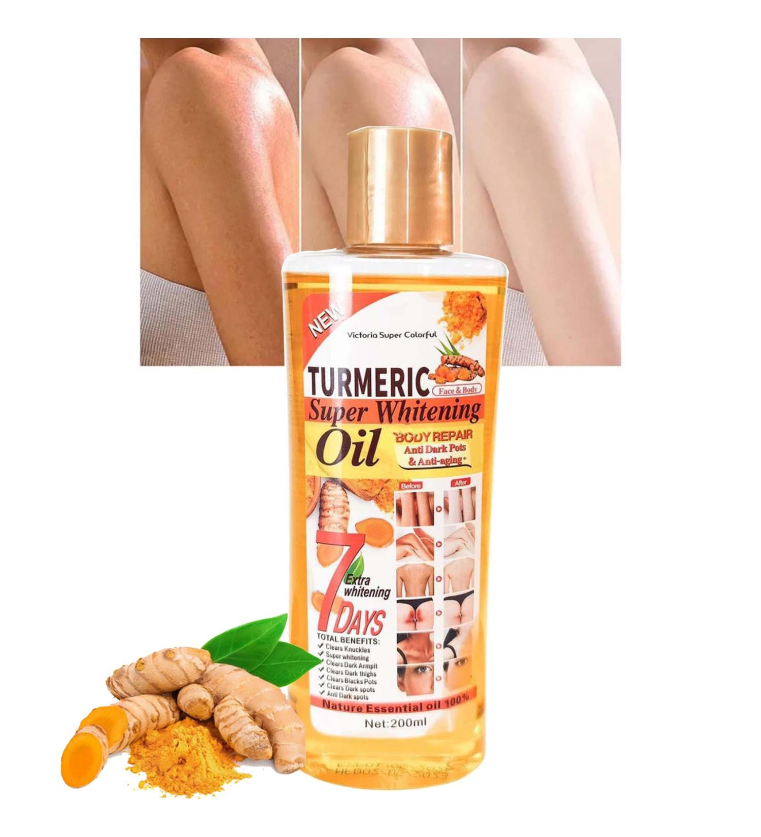 Soft 7 Turmeric Oil Super Whitening Oil Veetgold Body Oils Turmeric Oil Super Whitening Oil 7 Days Turmeric Oil For Lightening Dark Skin Turmeric oil Super Whitening Oil Body Repair (1) - Buy Online on GoSupps.com