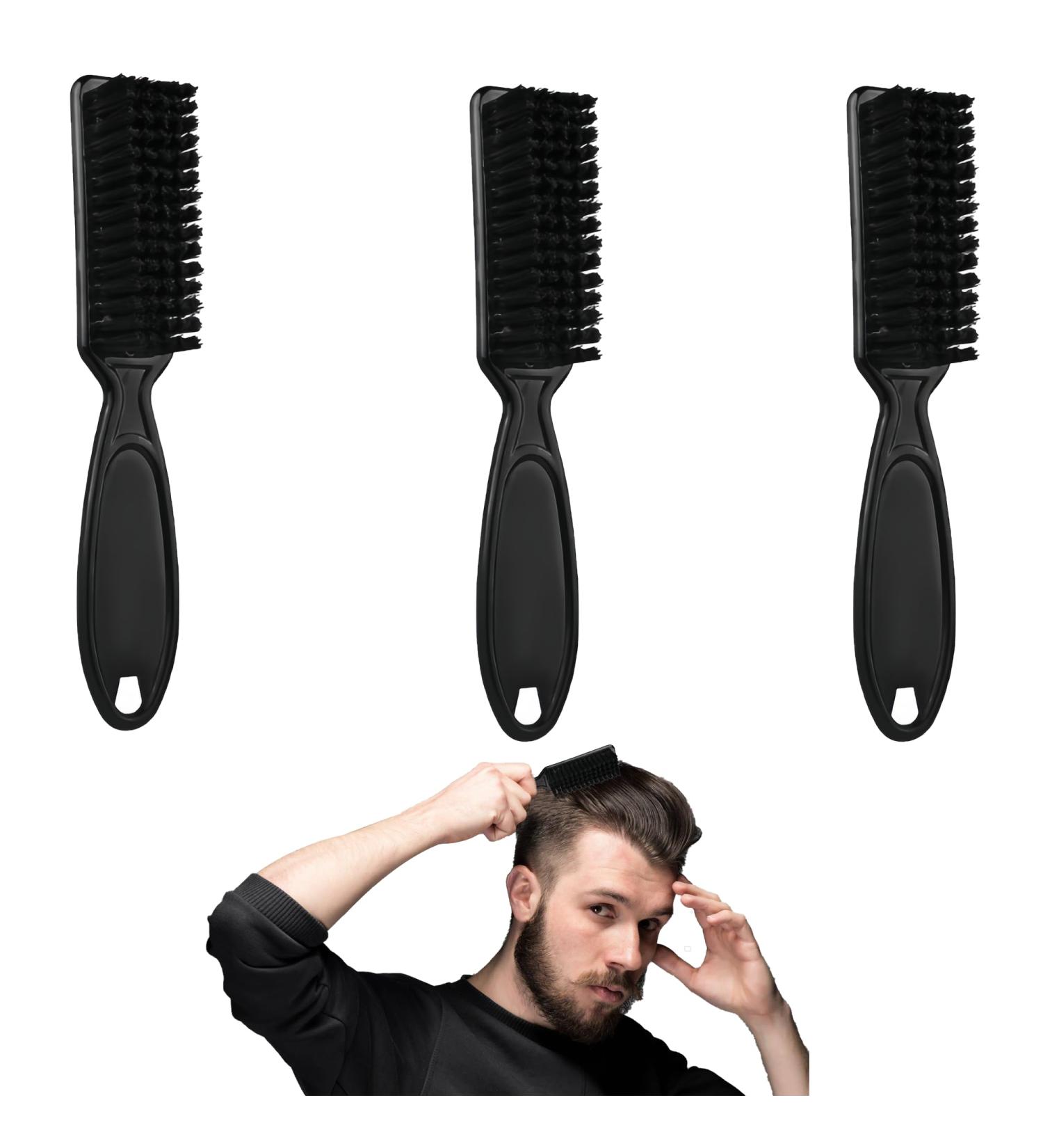 3-Piece Sleek Bun Hairdresser Brush Set | Professional ABS Handle & Fiber Bristles | Ideal for Salon Use | 13.7cm x 2.5cm - Buy Online on GoSupps.com