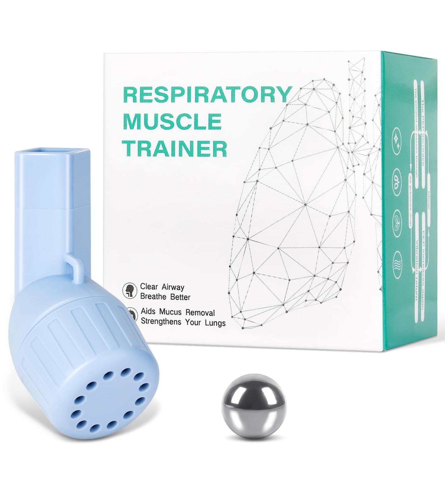 ACWOO Lung Exerciser and Mucus Clearing Device Mucus Removal Device Hand-Held Breathing Exerciser for Better Fitness & Sleep Blue - Buy Online on GoSupps.com