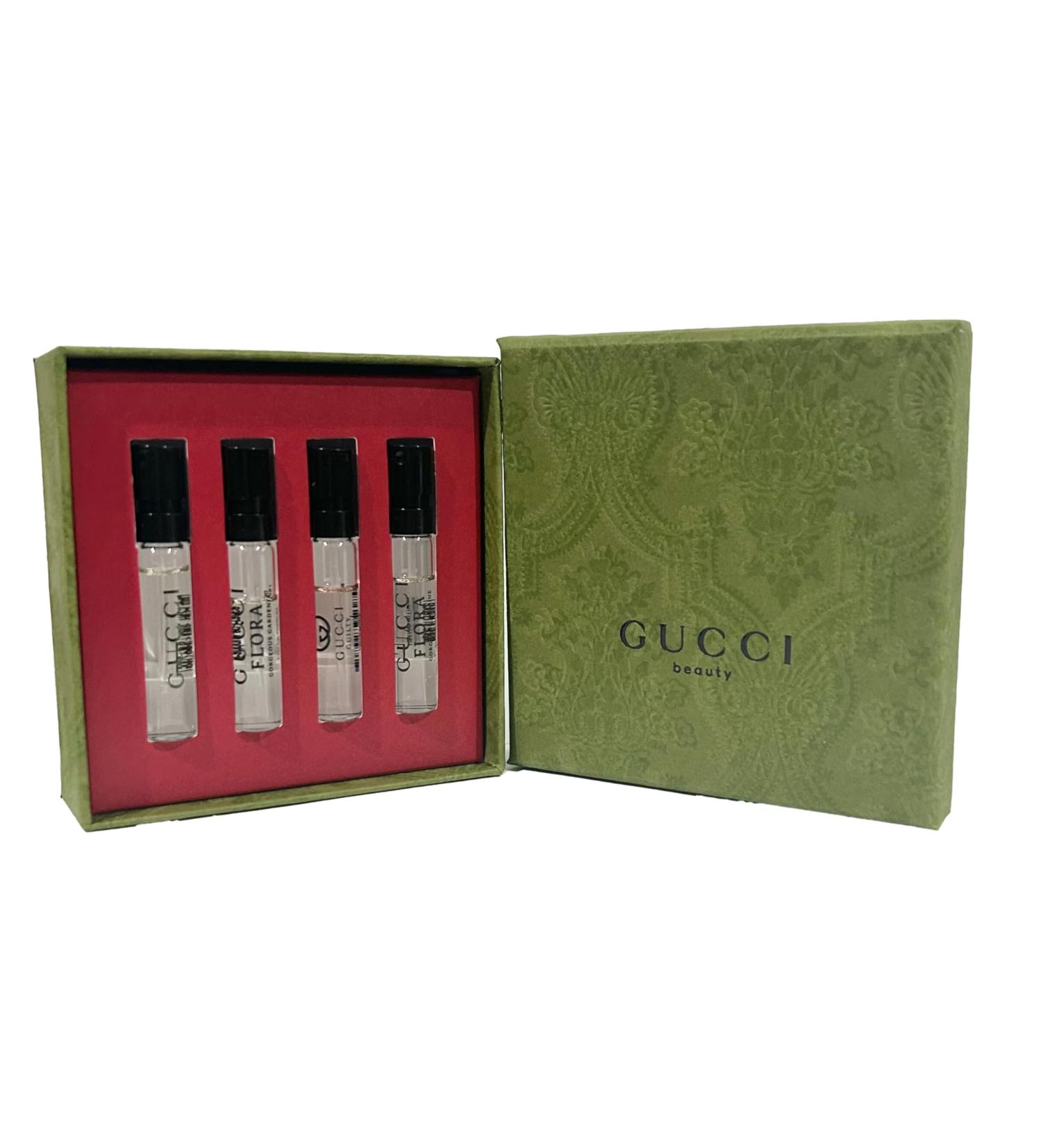 Gucci Sample Perfume WOMEN GIFT SET Bloom Guilty Pour Femme Flora Gorgeous Gardenia Flora Gorgeous Jasmine - 1.5 ml / 0.05 oz - set of 4 spray samples (9100) - Buy Online on GoSupps.com