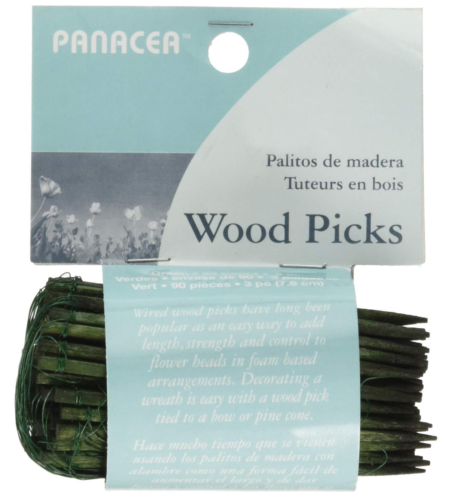 Panacea Products 60043 Floral Picks 3 Inches 90 Pieces  Green