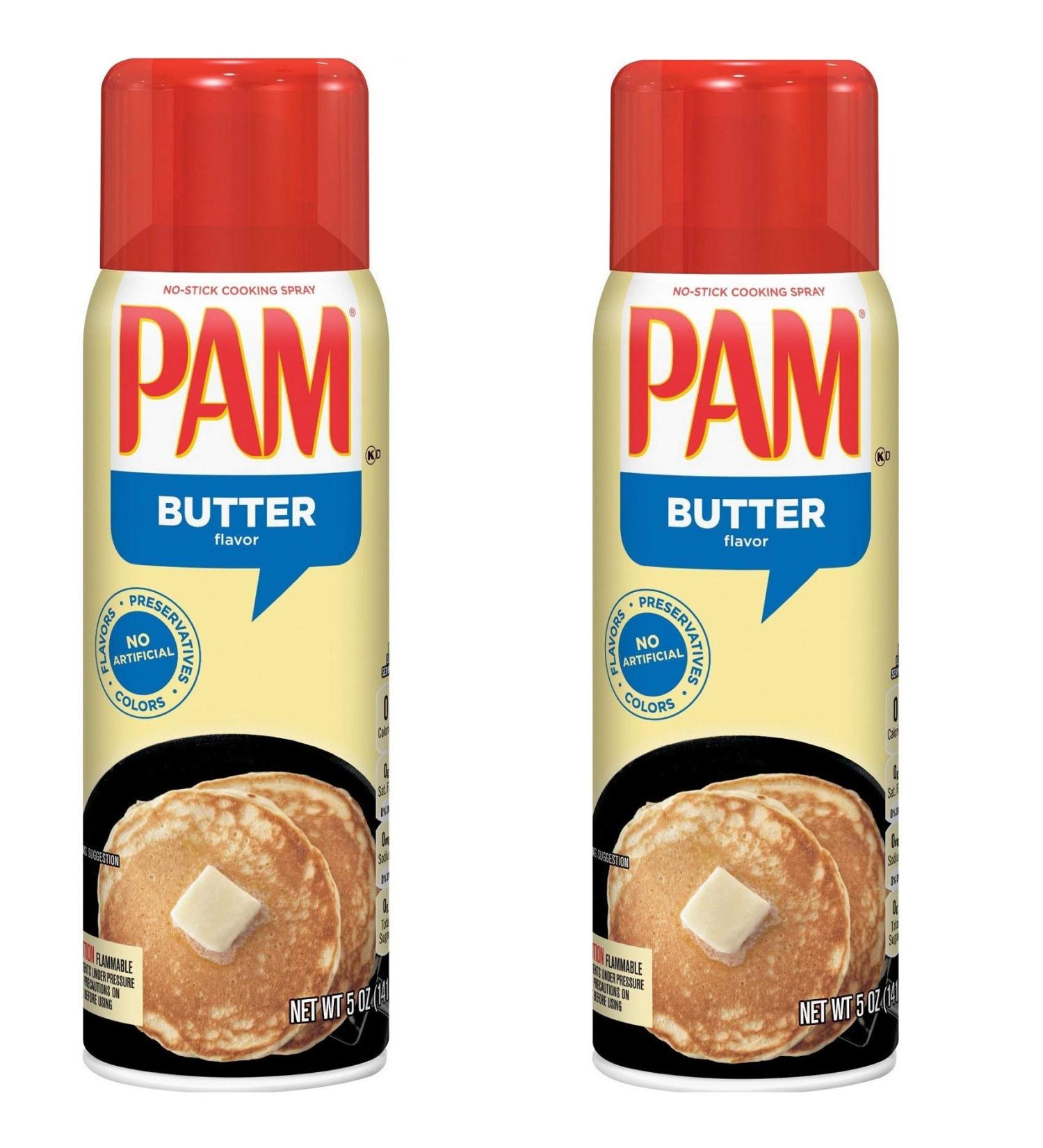 Pam Butter Flavor Cooking Spray - 5 oz - 2 pk
