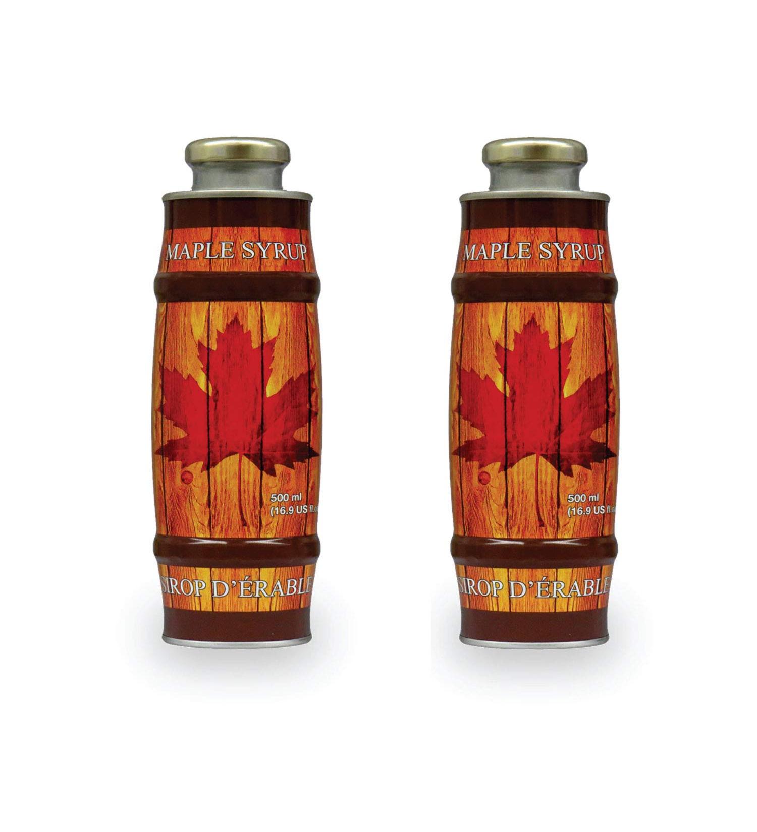 Pure Organic Canadian Maple Syrup (2 X 500ml Bottles.) All-Natural Grade-A Amber Rich Taste | Delicious Sweetness | No Preservatives Gluten Free Vegan Friendly - Buy Online on GoSupps.com