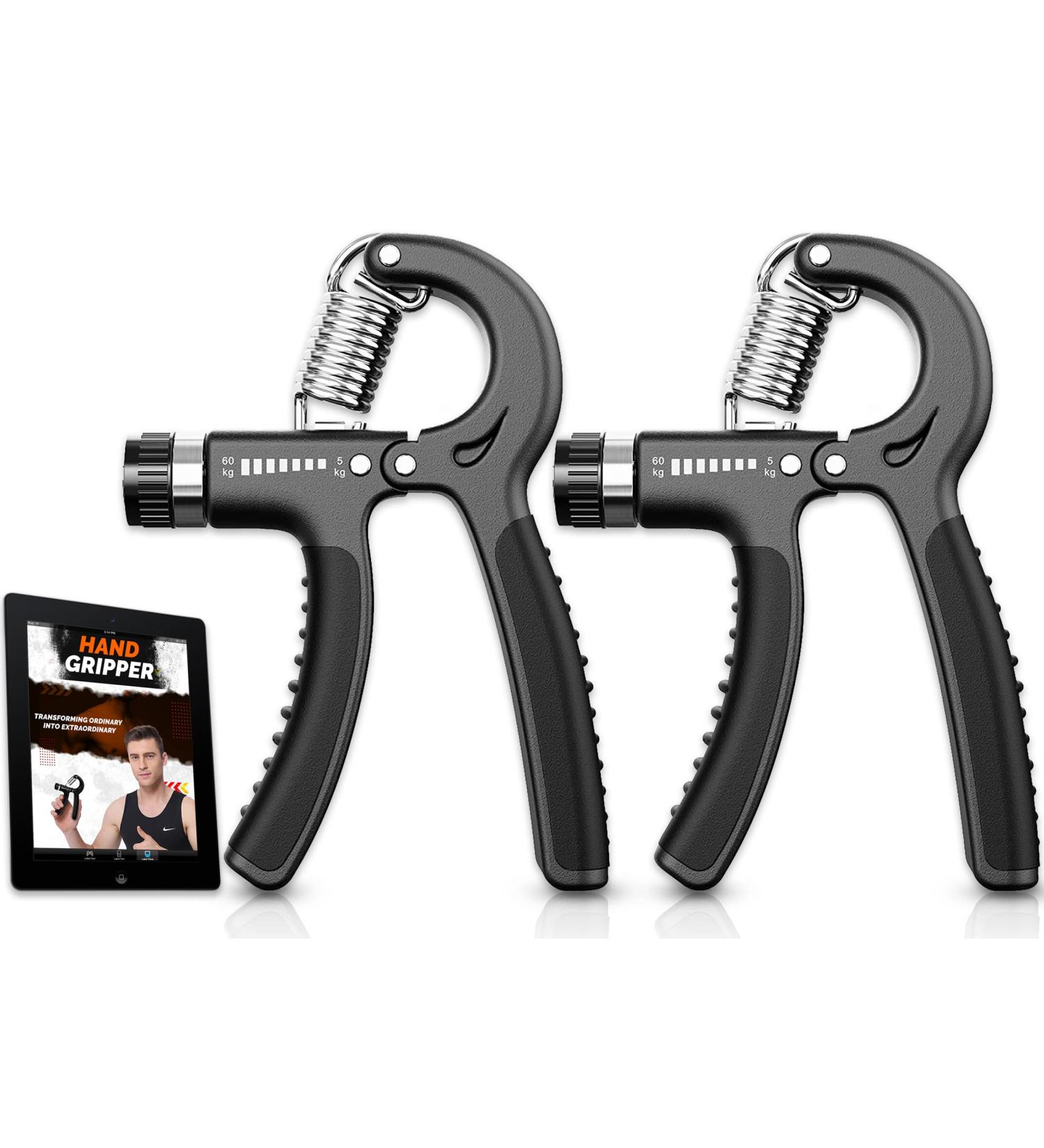 Adjustable Forearm Trainer Set (5-60 kg) - Enhance Grip Strength & Rehabilitation + Free E-Book - Buy Online on GoSupps.com