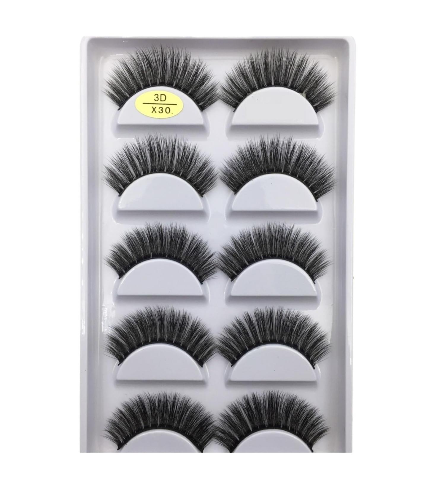 UAMOU 10/50 Boxes 37 Style 5 Pairs Natural 3D False Eyelashes Makeup Fake Eye Lashes Faux Cils Make Up Beauty Maquillaje Cheerfully (Color : 5Pairs X30 Size : 20 Boxes 100Pairs) - Buy Online on GoSupps.com