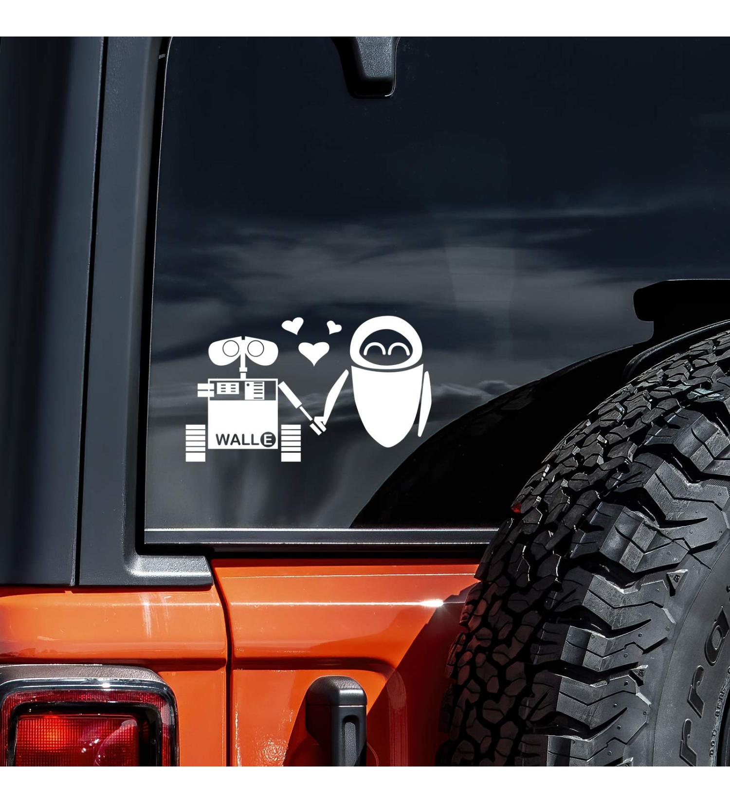 Love Wall E Vinyl Sticker Decal | White | 7 x 4 | Car, Truck, Laptop, Wall - Buy Online on GoSupps.com
