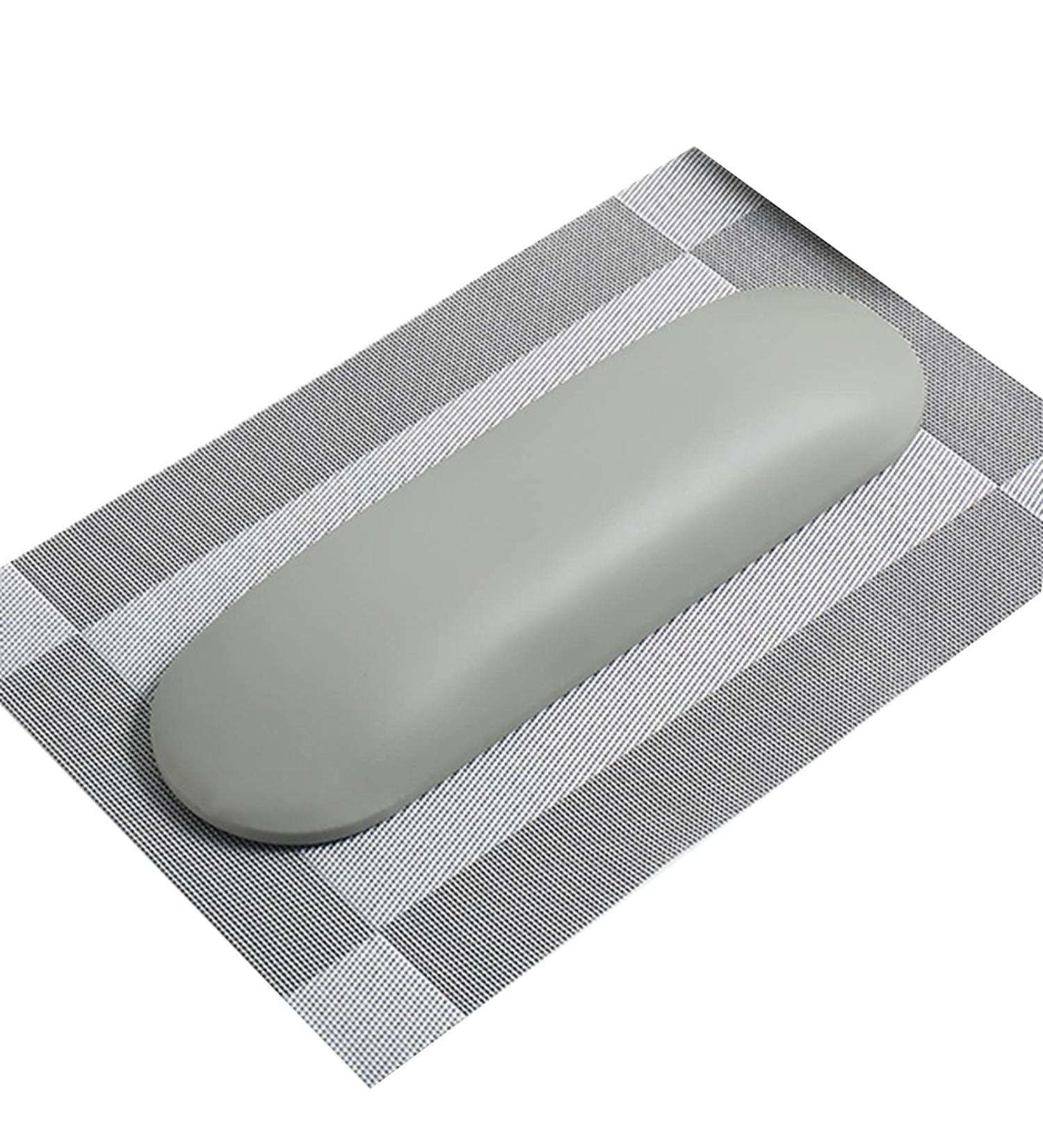 YOXIER Nail Hand Pillow Nail Art Hand Pillow Wrist Arm Cushion Non-Slip Faux Leather Grey - Buy Online on GoSupps.com