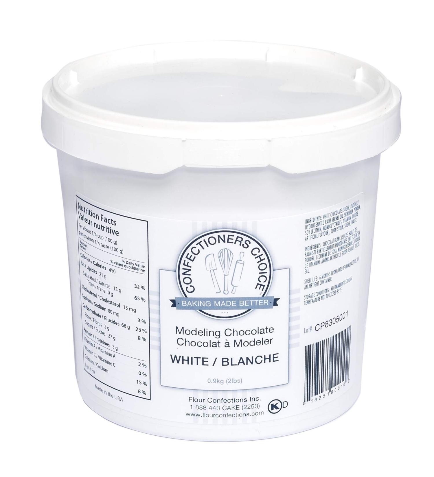 Confectioners Choice White Modeling Chocolate 2 lbs