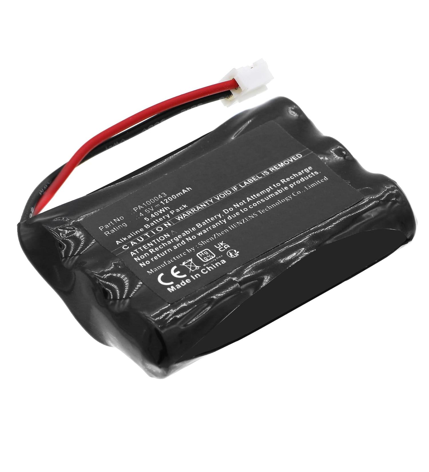 Synergy Digital Door Lock Battery - Compatible Replacement for Safe-O-Tronic 38400200 & PA100043 - 4.5V 1200mAh Ultra High Capacity - Buy Online on GoSupps.com