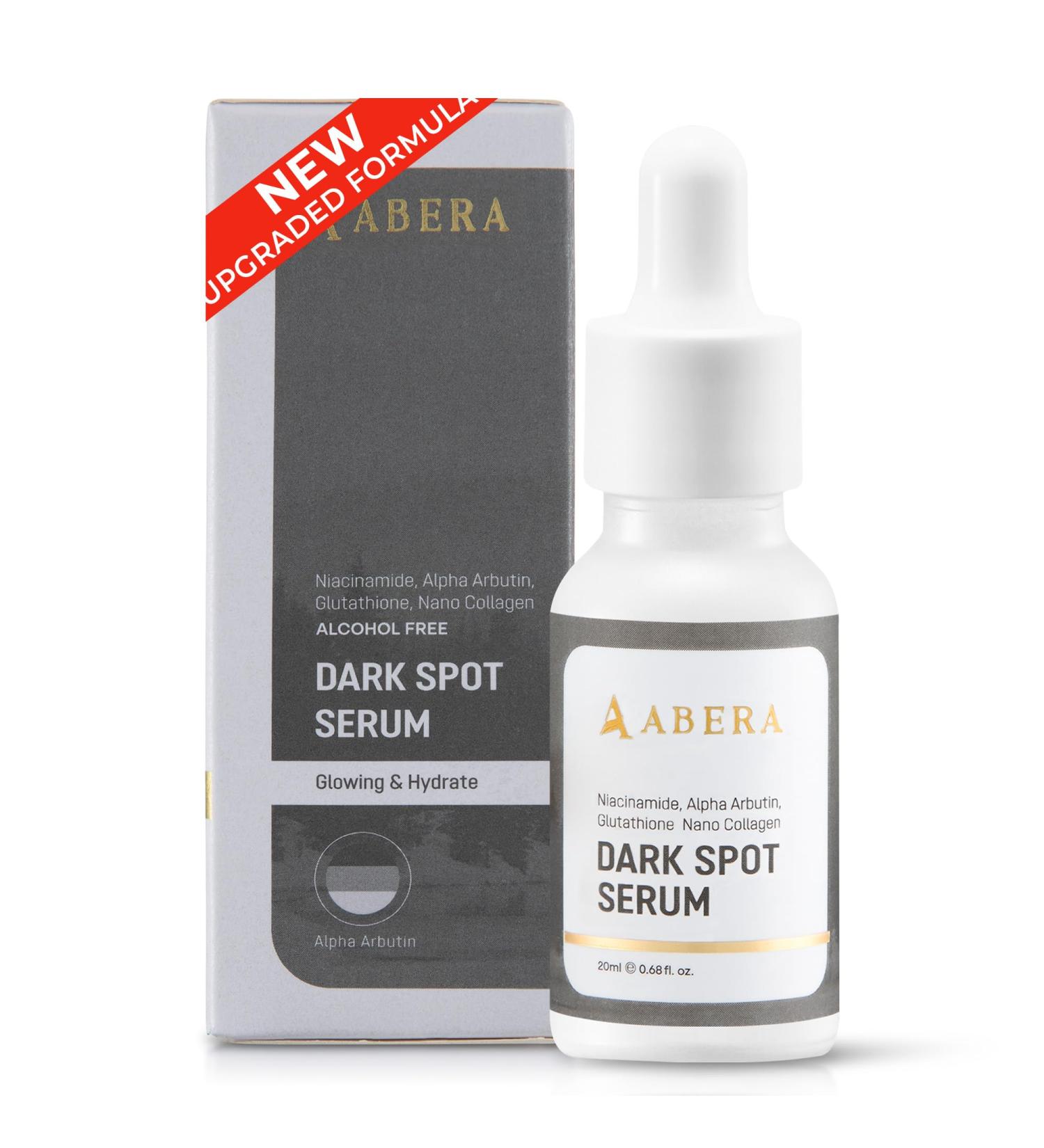 Abera Dark Spot Serum - Dark Spot Corrector for Melasma & Age Spots | Moisturization & Pore Minimizer | All Skin Types | 0.68 fl Oz A - Upgrade Version - Buy Online on GoSupps.com