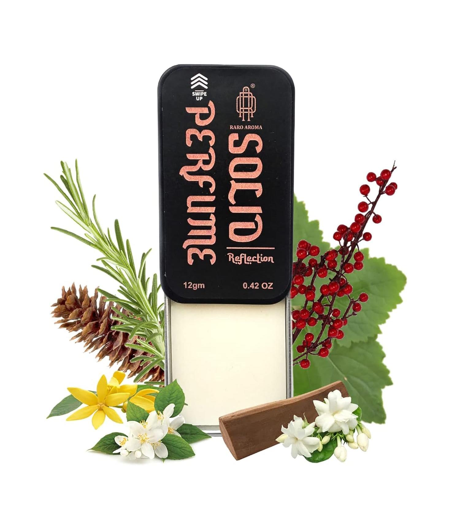 Solid intimate area perfume Reflection Luxury fragrance for men and women made with organic and natural ingredients 12 grm travel friendly - Buy Online on GoSupps.com