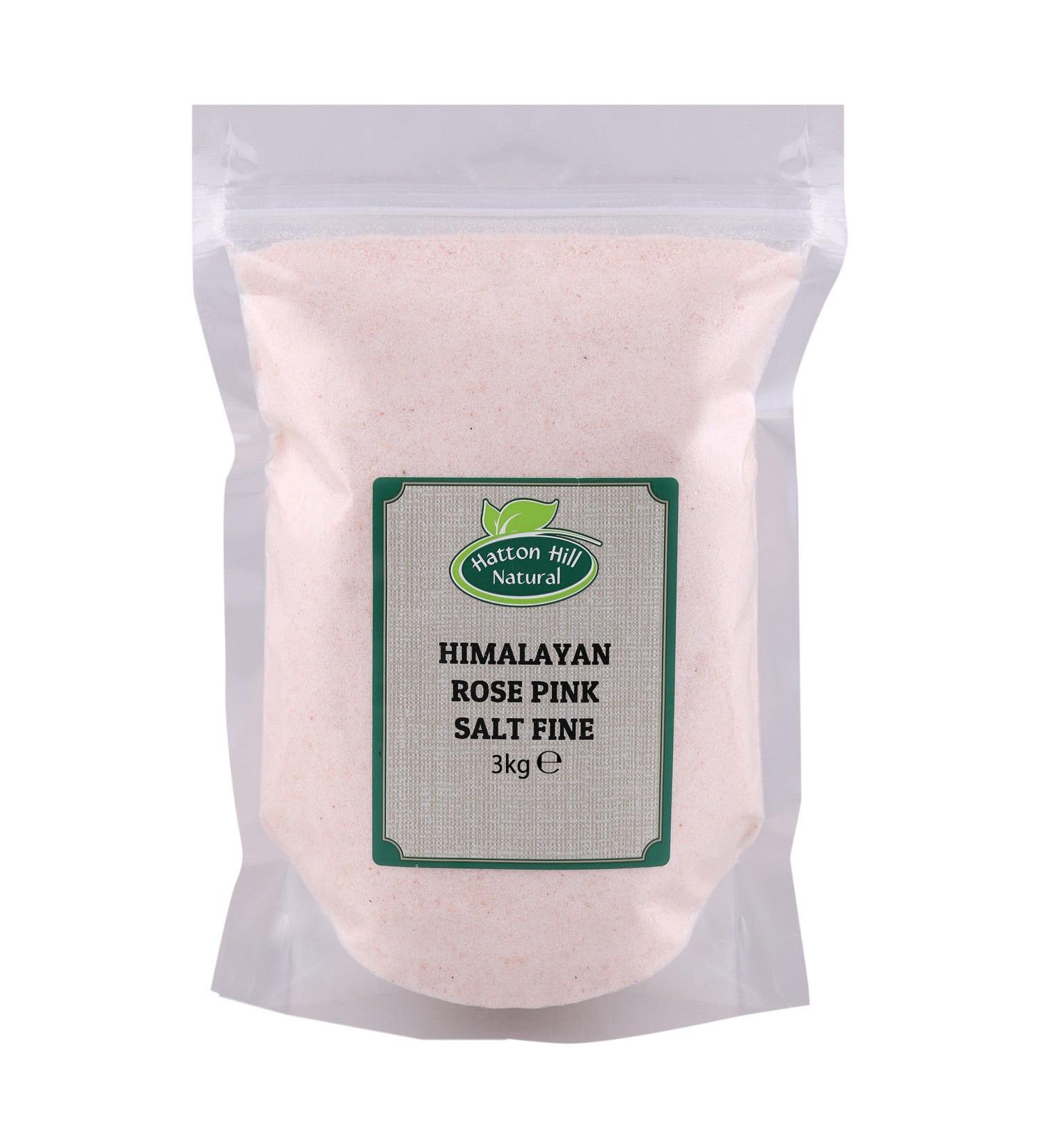 Himalayan Rose Pink Crystal Salt Fine 3kg by Hatton Hill