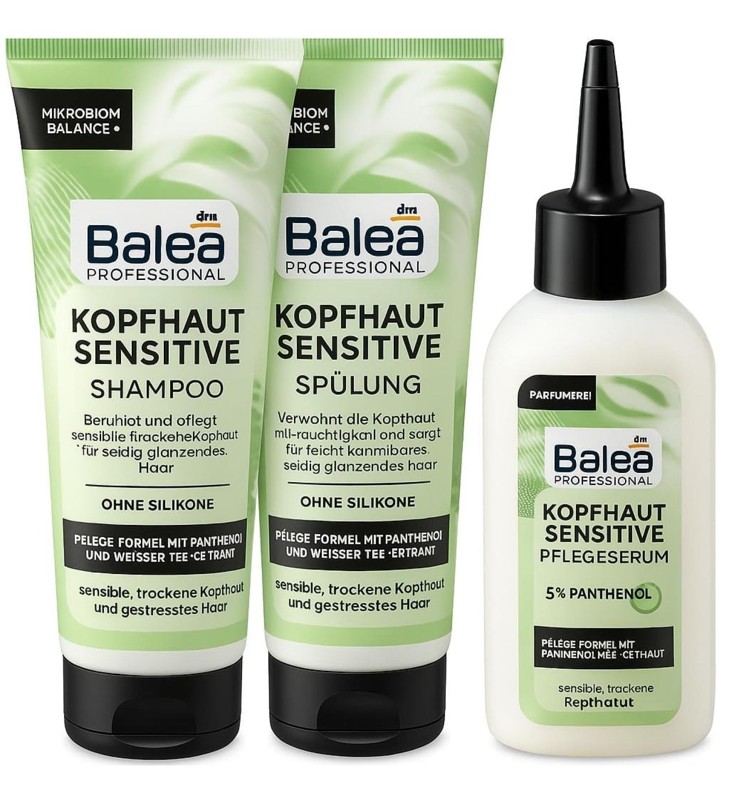 Scalp bundle 3piece shampoo for the scalp Sensitive 250 ml + conditioner for the scalp 200 ml + scalp care serum sensitive 150 ml + massage brush for the scalp - Buy Online on GoSupps.com