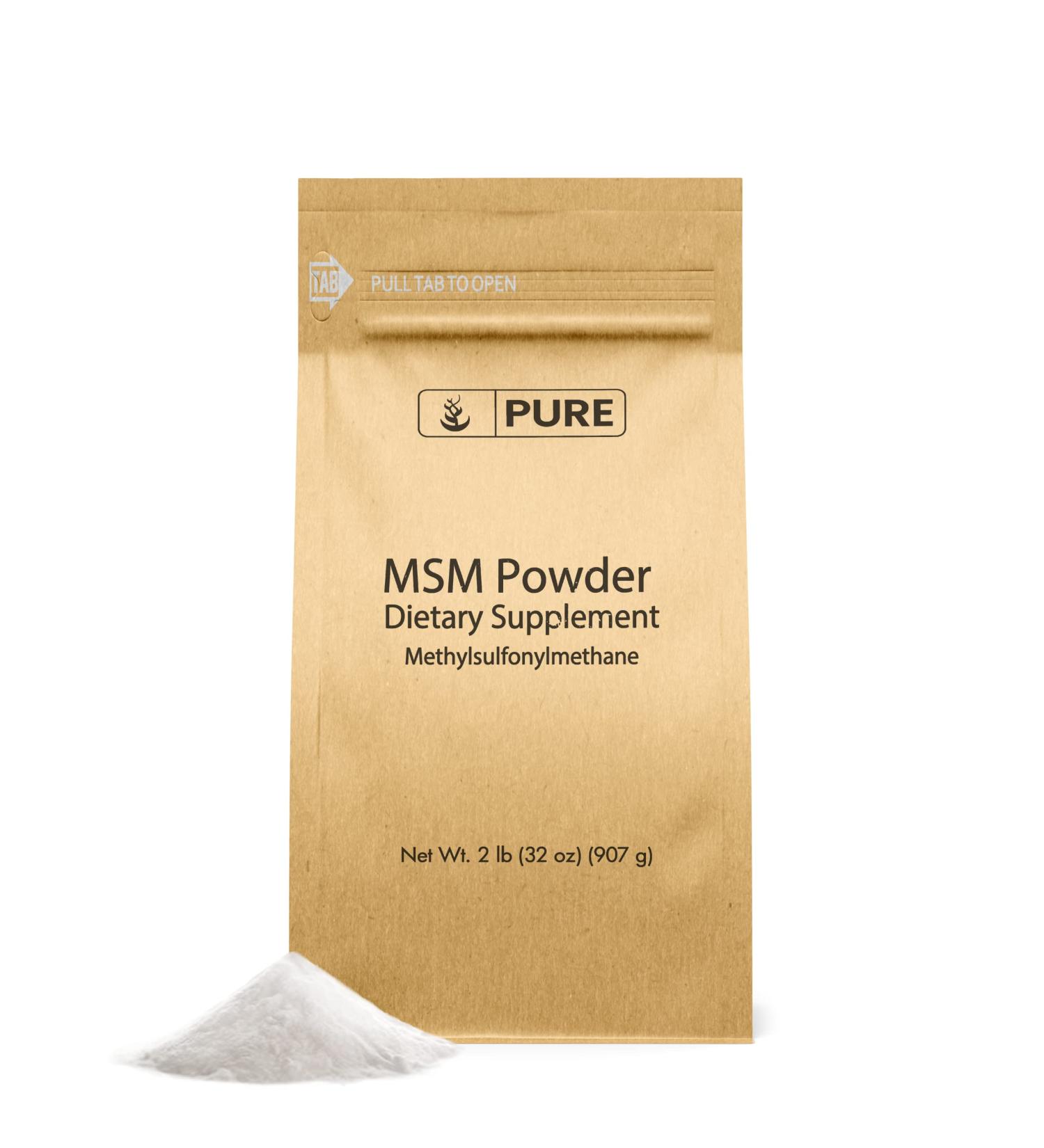 Methylsulfonylmethane Powder 2 lbs - Pure Natural Sulfur Dietary Supplement - Buy Online on GoSupps.com