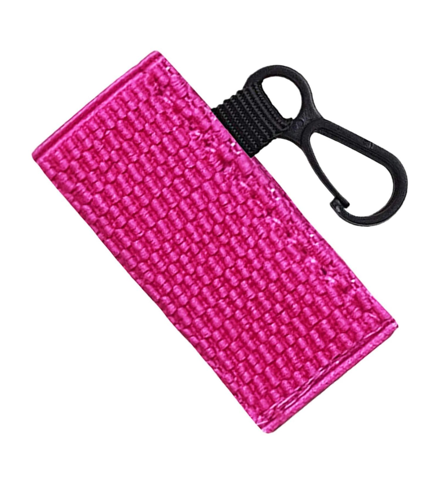 SVCEQZE Lip balm holder | Lip oil pouch Lip balm holder with keychain for home travel bright pink Refer to description - Buy Online on GoSupps.com