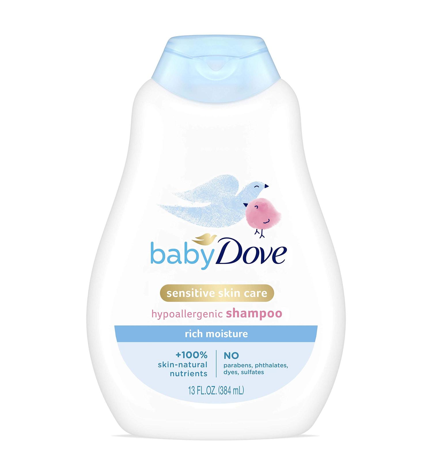 Dove Baby Rich Moisture Shampoo 13 fl oz - Gentle, Nourishing Hair Care for Infants - Buy Online on GoSupps.com