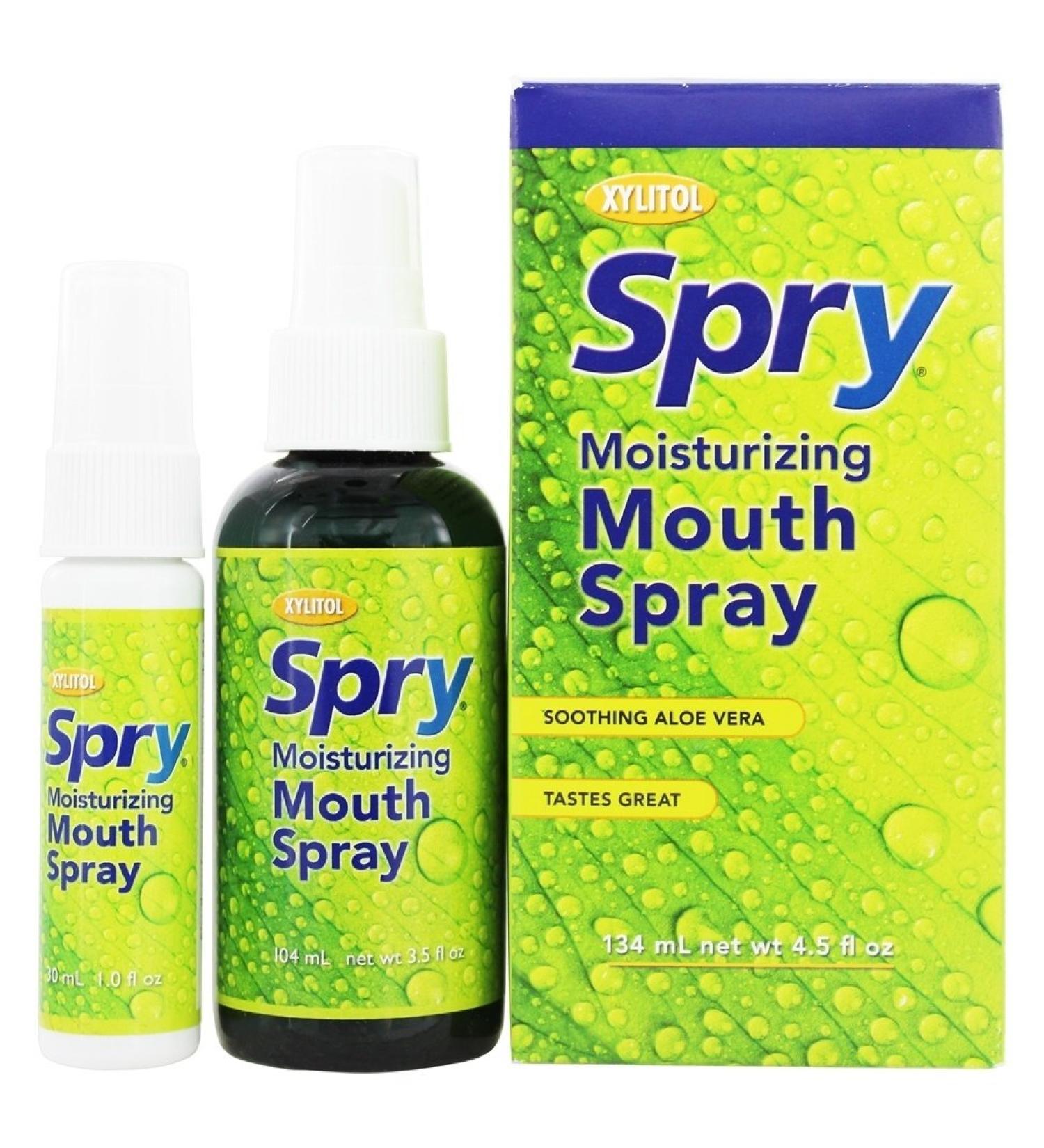 Xlear Spry Rain Oral Mist Spray with All Natural Xylitol - 4.5 fl. oz - Buy Online on GoSupps.com