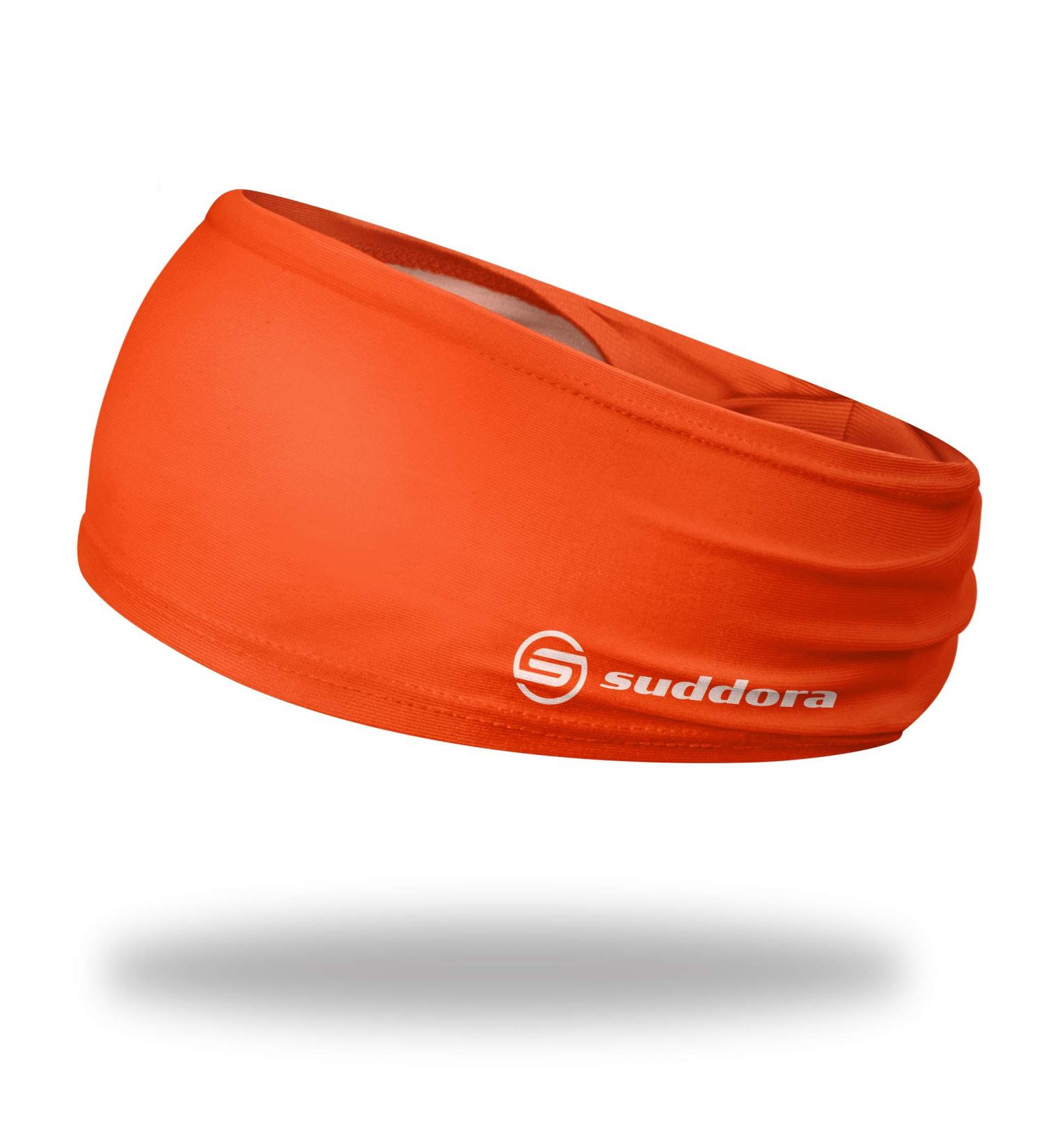 Suddora Solid Orange Wide Headband - Ideal for Workout, Football, Soccer and Yoga - Buy Online on GoSupps.com