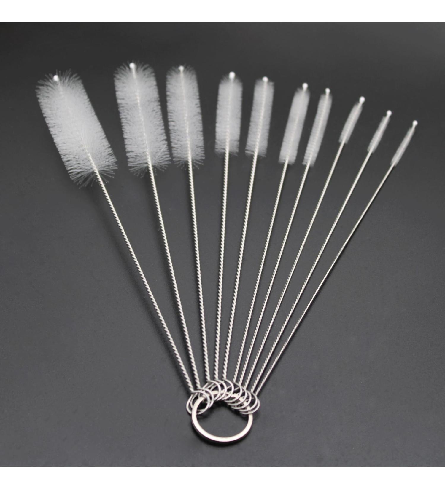 FOREVERIE Multipurpose Flexible Cleaner Brush for Cleaning Straws Sippy Cups Bottles Tube and Pipes Nozzles Small Corner Area Set of 10 Bristles Size from Tiny to Large 10 3 to 25 mm x L 210 MM / 0.13-1 x 8.3 In - Buy Online on GoSupps.com