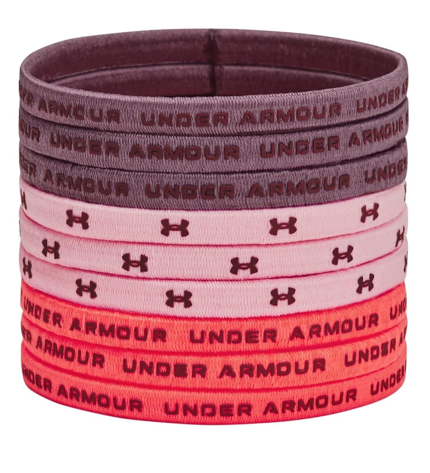 Under Armour Womens Elastic Hair Ties Pink One Size Pink OSFM