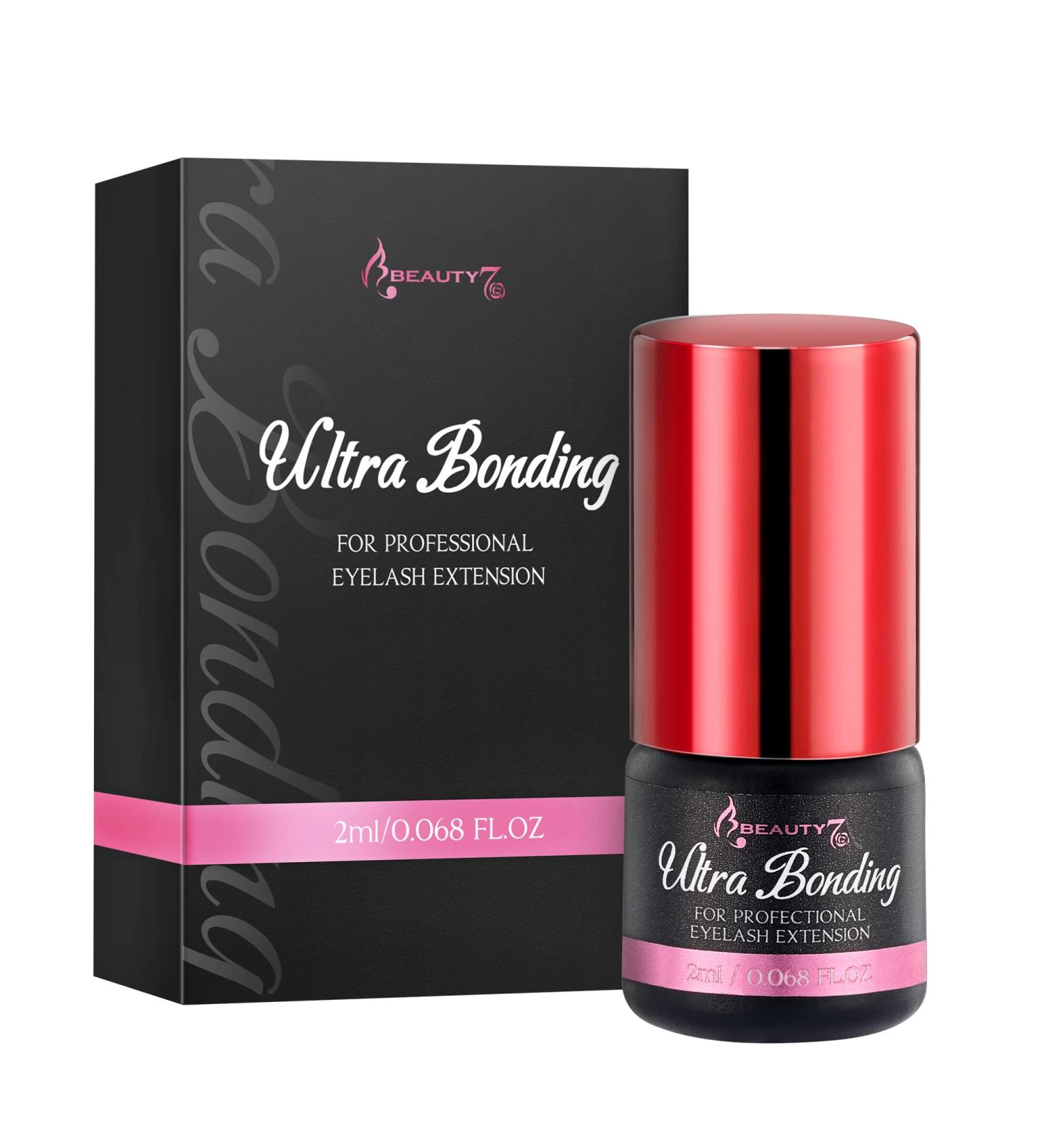 Eyelash Extension Glue Black 2ml 2-3 Seconds Drying Ultra Bonding Lash Adhesive Glue for Individual Lash Extension Only for Salon and Professional Used - Buy Online on GoSupps.com