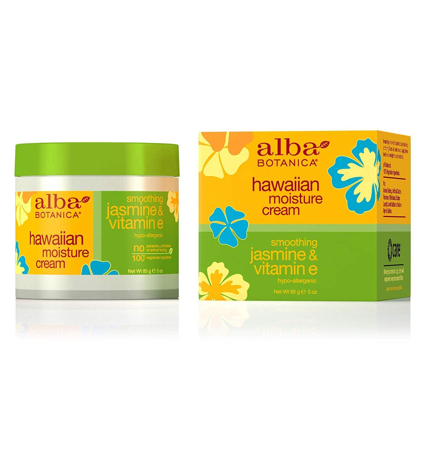 Alba Botanica Smoothing Jasmine & Vitamin E Hawaiian Moisture Cream 3 oz. - Buy Online on GoSupps.com