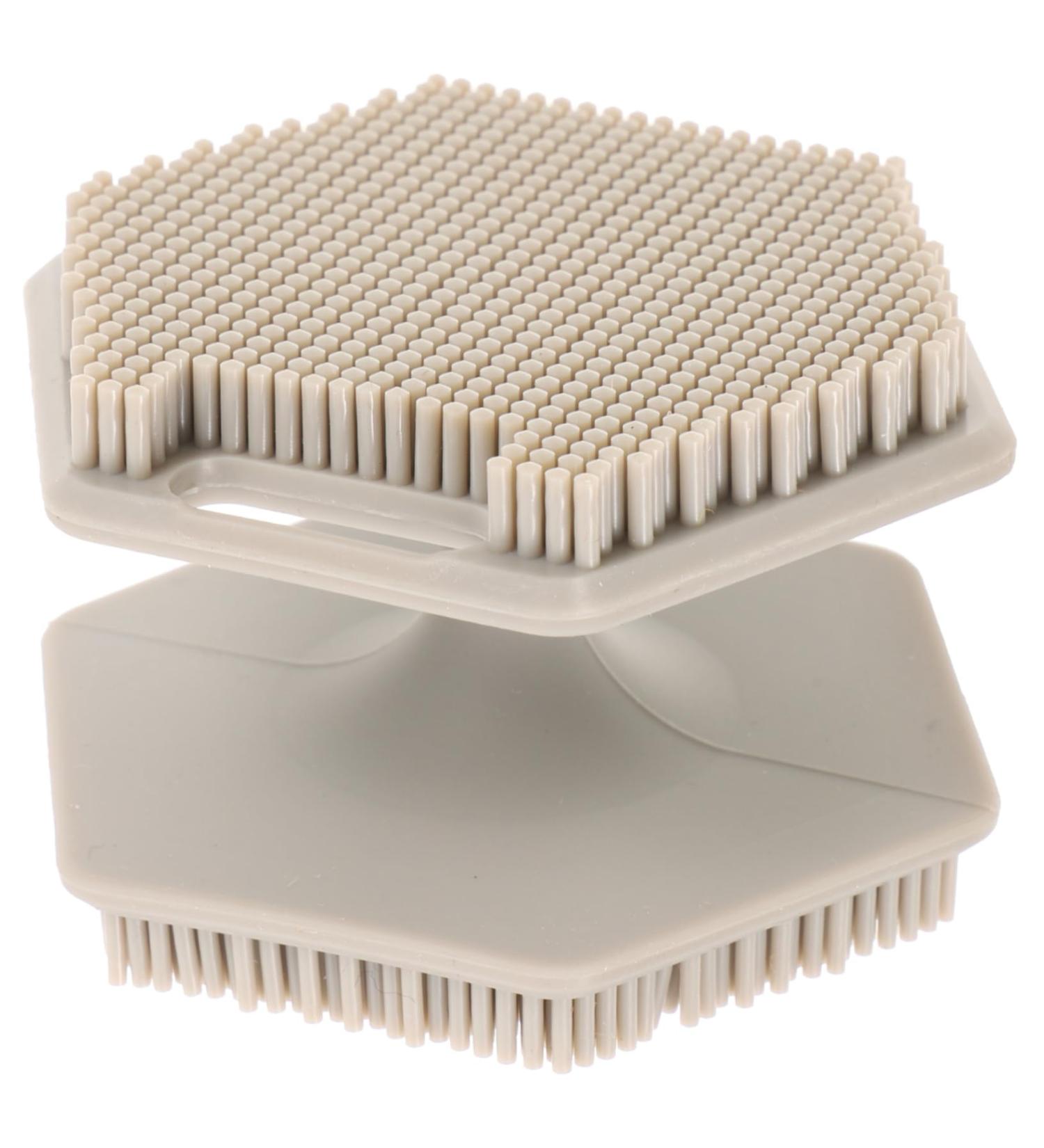 Didiseaon Face Brush Scrubber Face Scrub Face Washer Brush Silicone Face Cleansing Brush Facial Cleansing Brush Face Exfoliator Face Wash Brush Silica Gel Double Sided Makeup Brush 6.50X6.50X4.00CM Grey - Buy Online on GoSupps.com