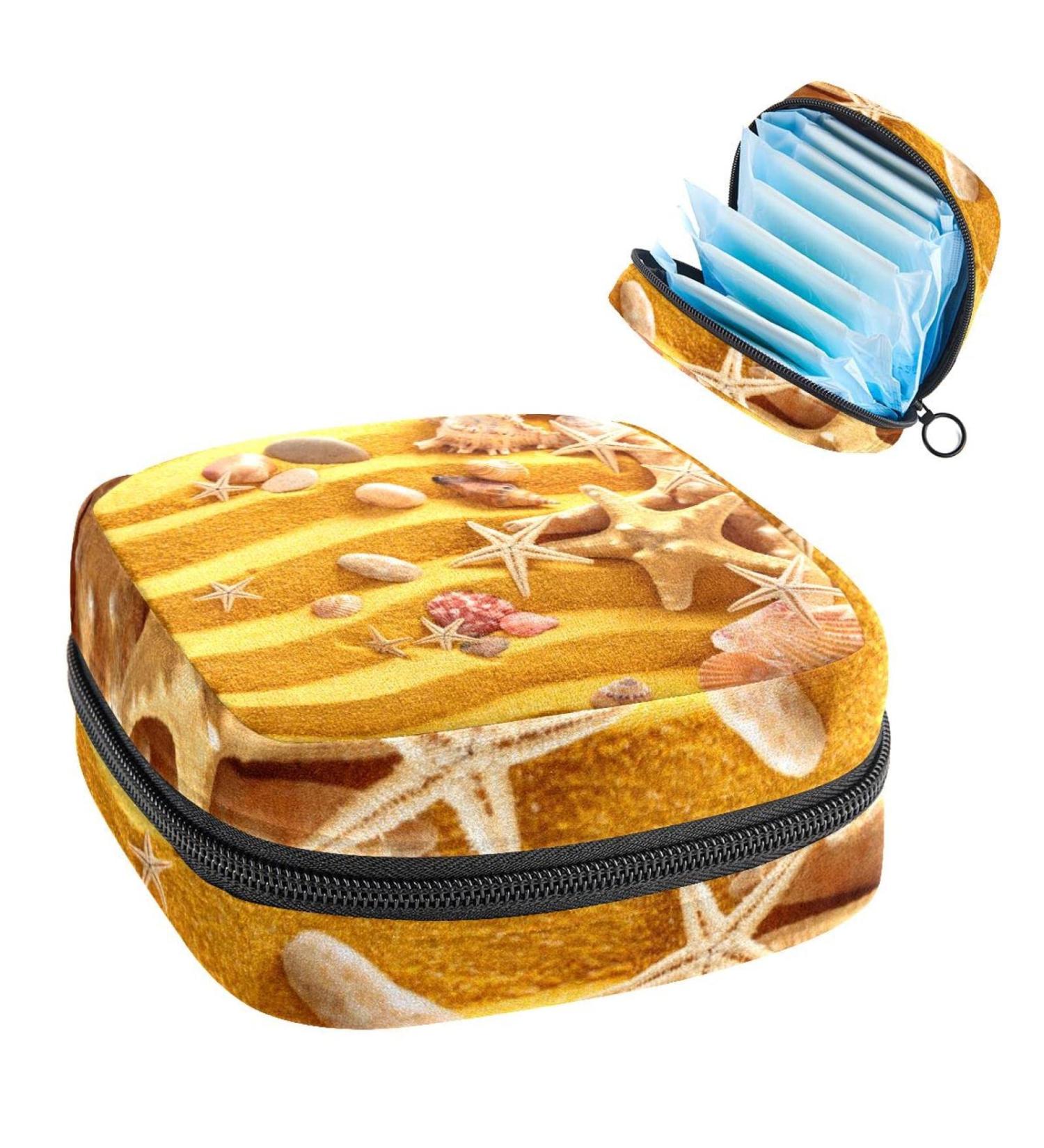 Buy Women's Bonds Storage Bags - Portable Period Kit in Yellow Sand | Stylish & Functional Feminine Product Holder - Buy Online on GoSupps.com