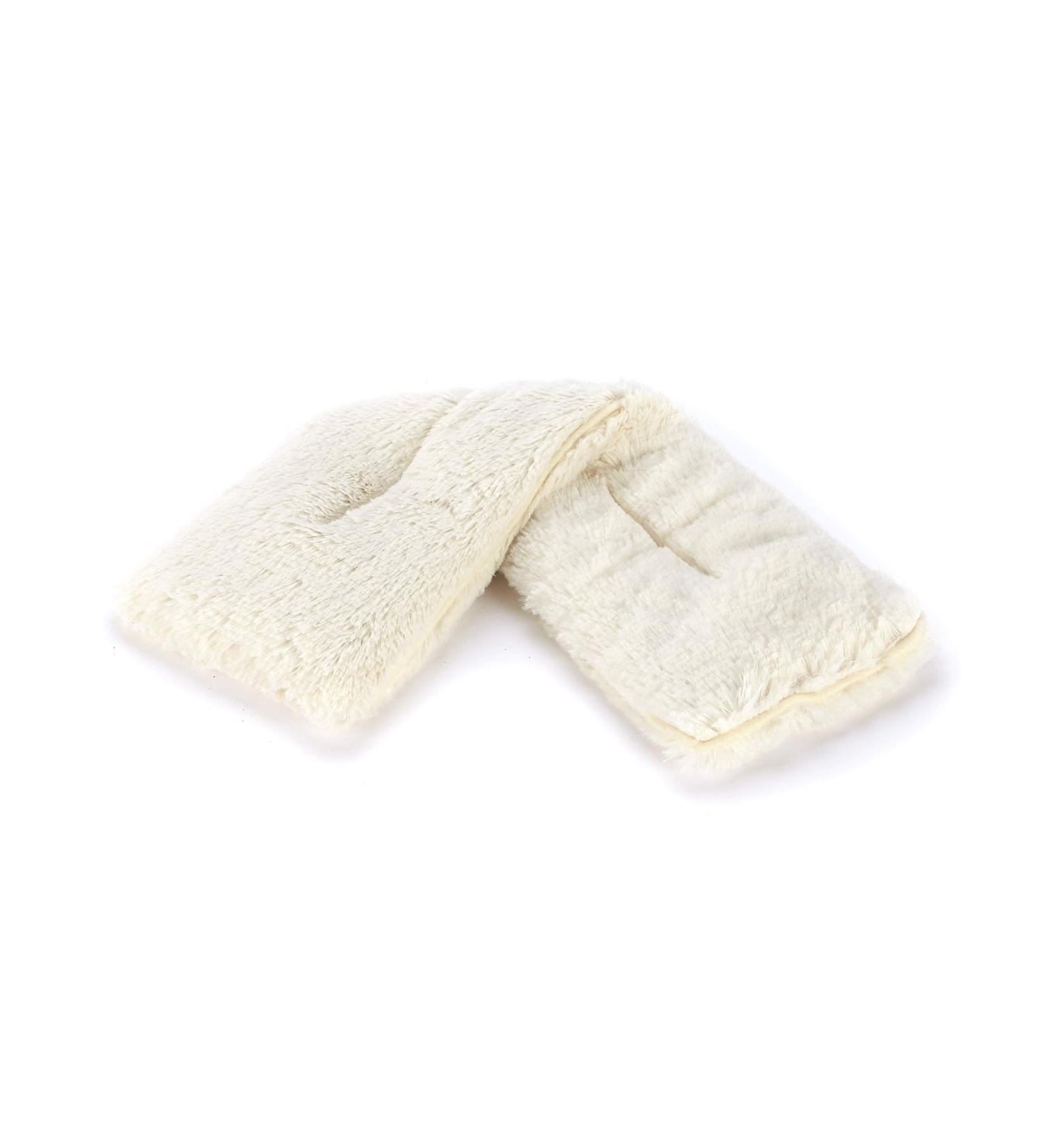 Warmies Cozy Body Faux Fur Lavender Scented Microwavable Neck Wrap - Cream