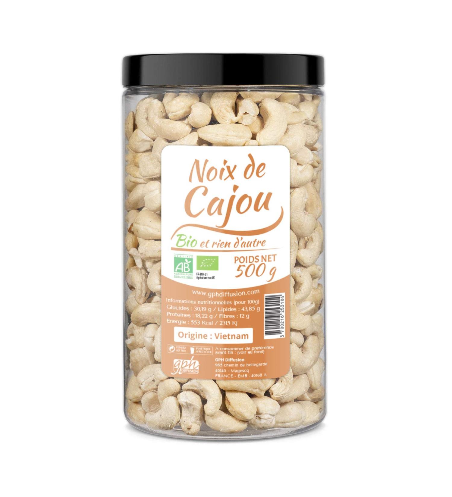 Organic Cashew 500g - GPH DIFFUSION