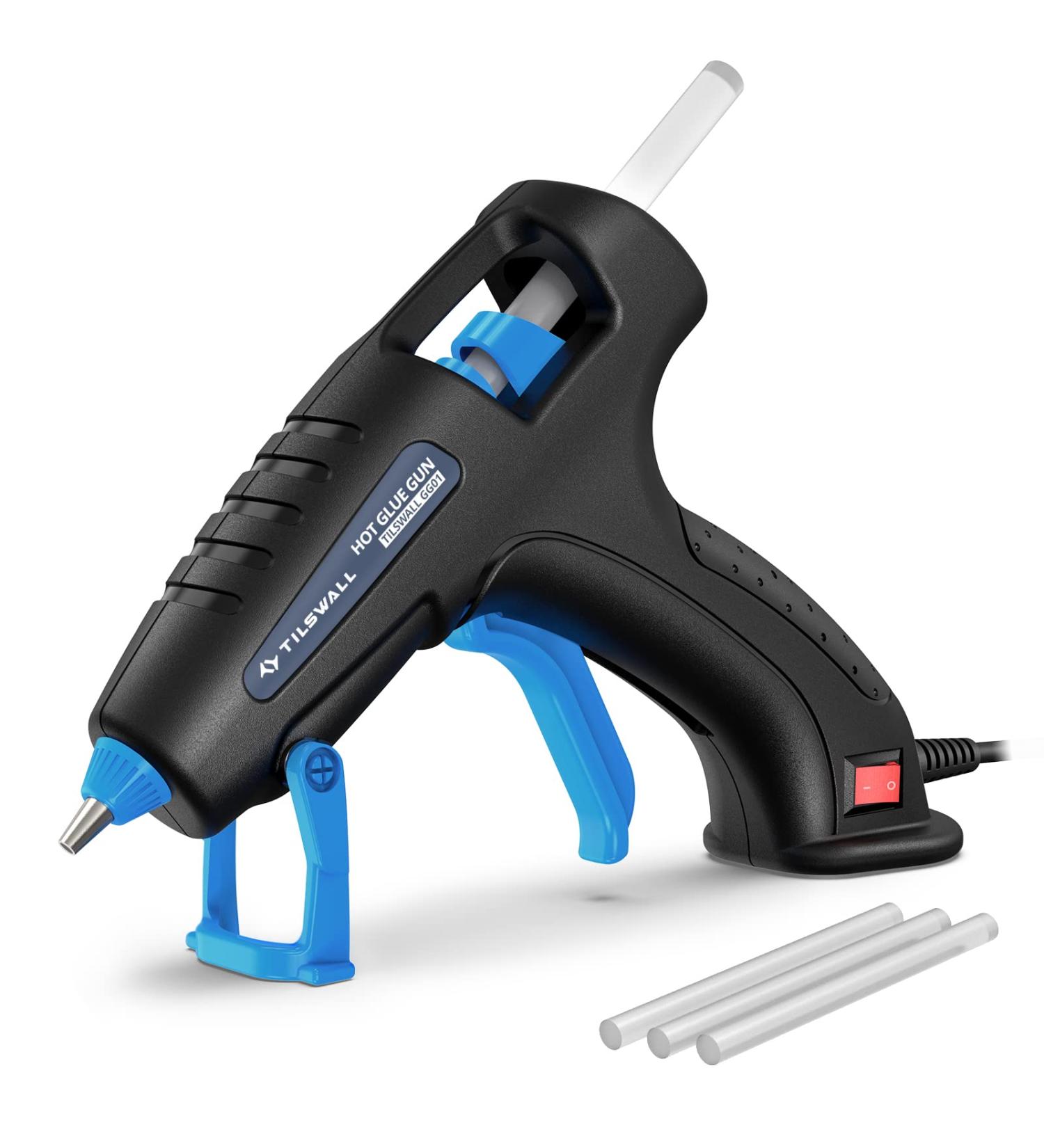 Tilswall 60W Mini Hot Glue Gun with 3 Glue Sticks for Crafting and DIY Projects - Buy Online on GoSupps.com
