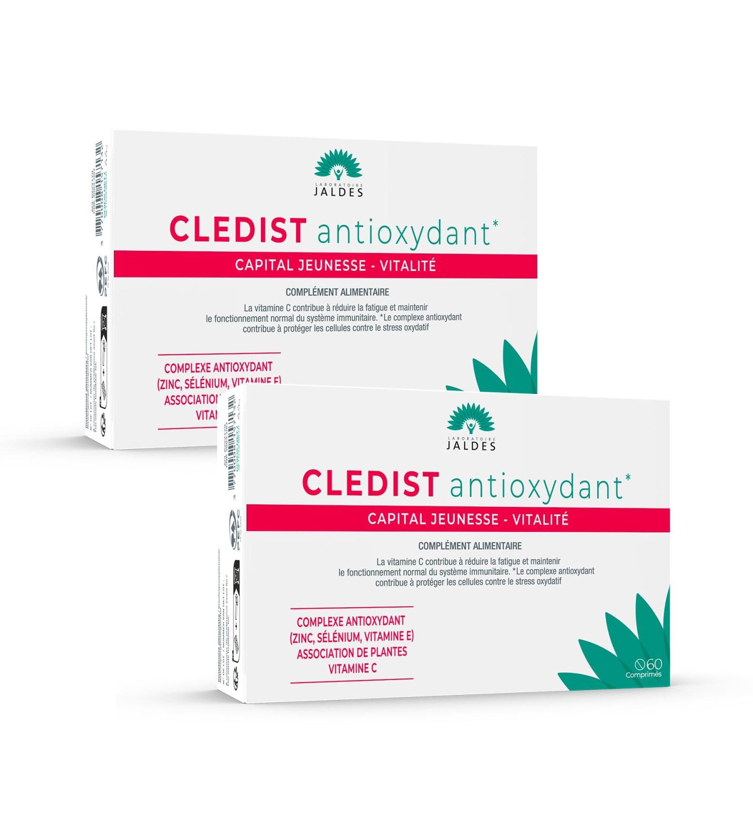 CLEDIST ANTIOXIDANT Pack of 2 x 60 tablets | The Antioxidant Complex helps protect cells against oxidative stress | Vitamin C reduces fatigue and strengthens immunity - Buy Online on GoSupps.com