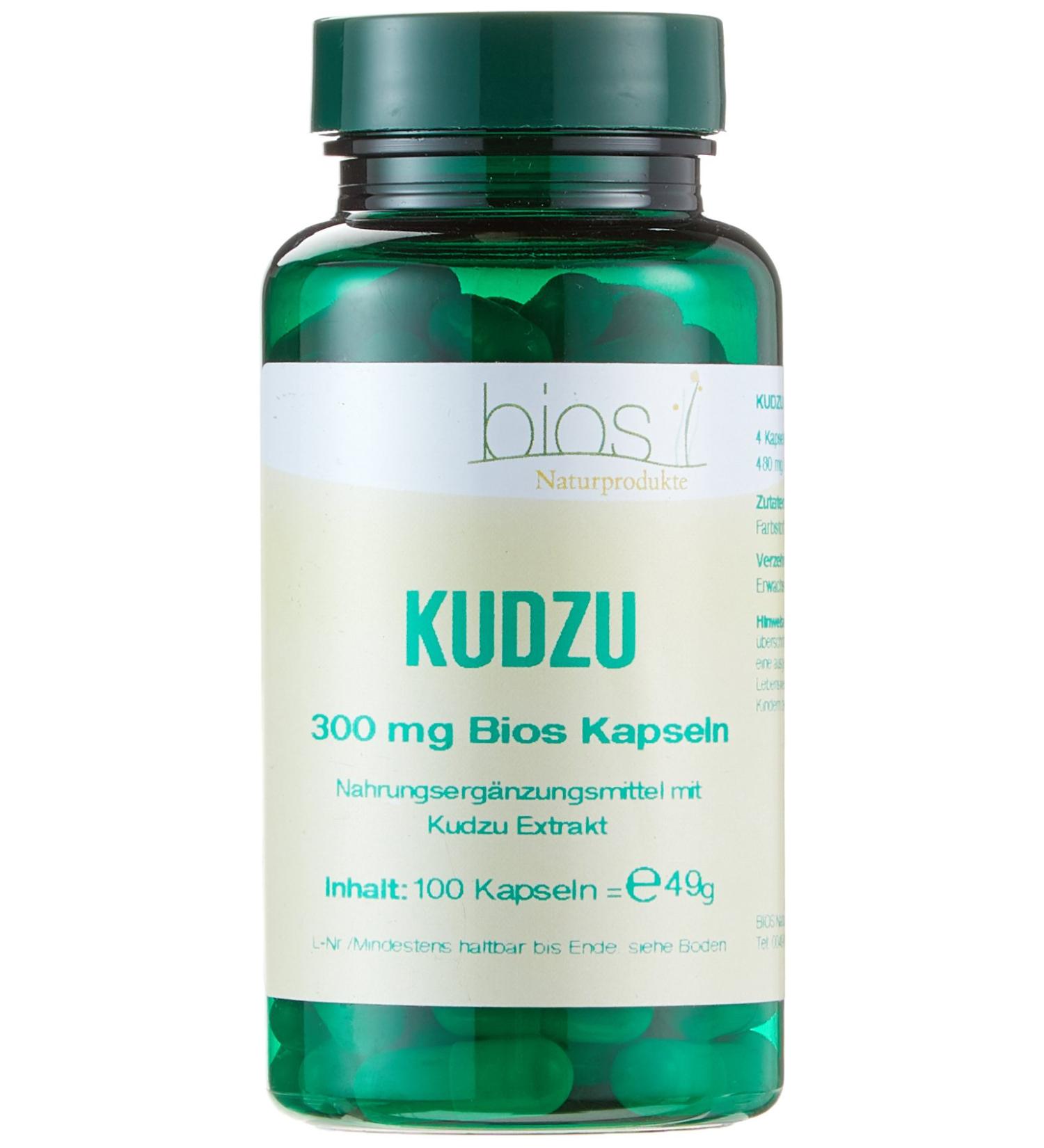 Buy Bios Kudzu 300 mg - 100 Capsules | Global Shipping Available | Natural Herbal Supplement - Buy Online on GoSupps.com