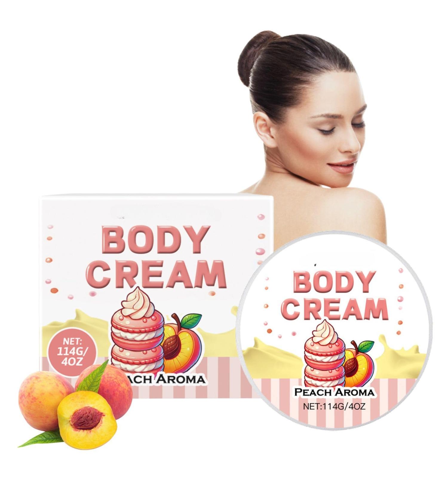 Peach Body Butter - Body Creams for Women - Body Lotion - Body Butter for very Dry Skin - Face & Body Moisturizer with Peach Extract - Hydrating & Firming - Buy Online on GoSupps.com