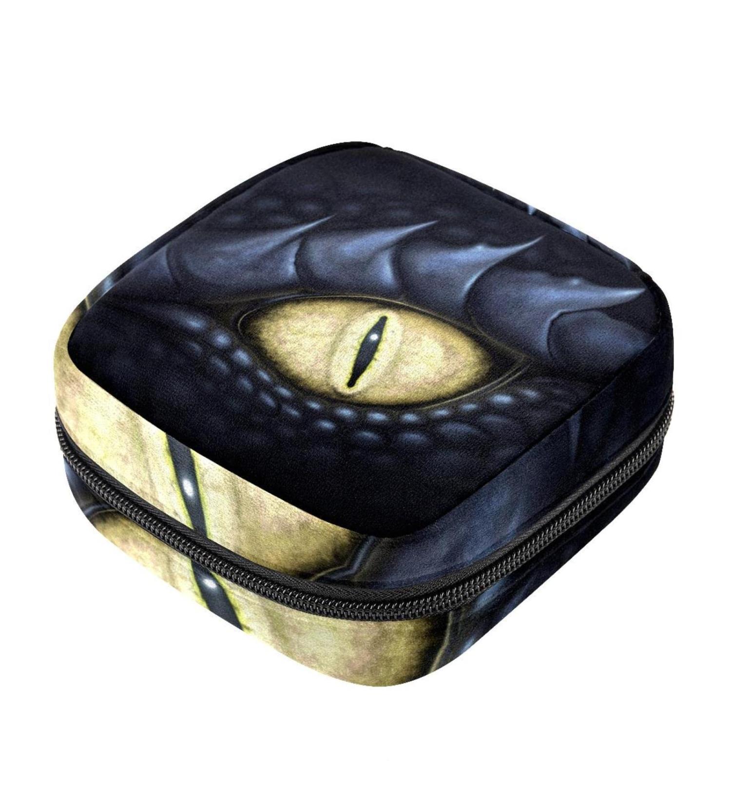 Yellow Eye of the Kite Digital Painting - Women's Portable Period Bag Menstrual Cup & Napkin Storage for Teenagers & Girls - Buy Online on GoSupps.com