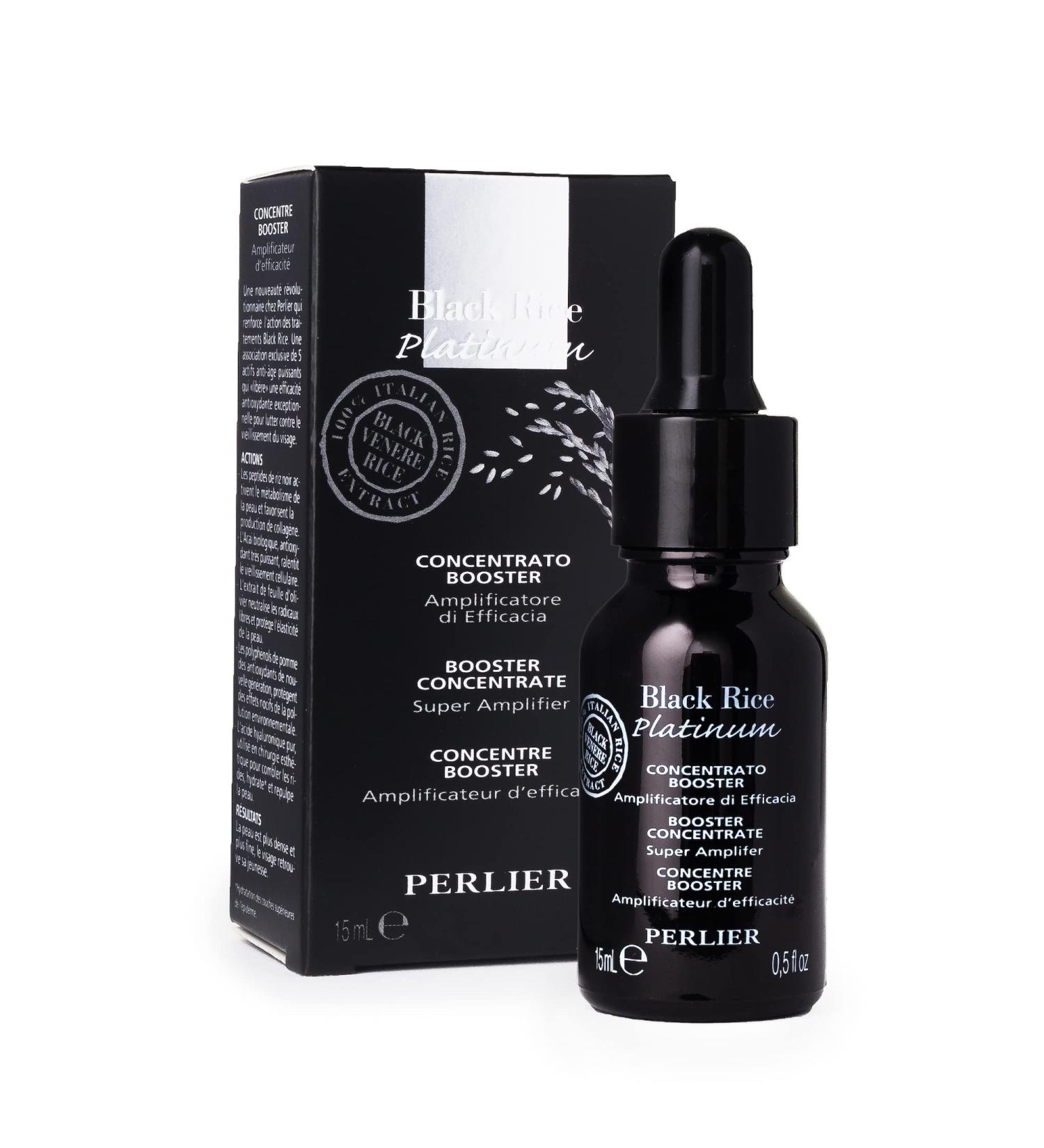 Perlier Black Rice Platinum Ultra Renewing Booster Face Serum - 0.5 fl. oz. | Shop Internationally for Youthful Glow - Buy Online on GoSupps.com