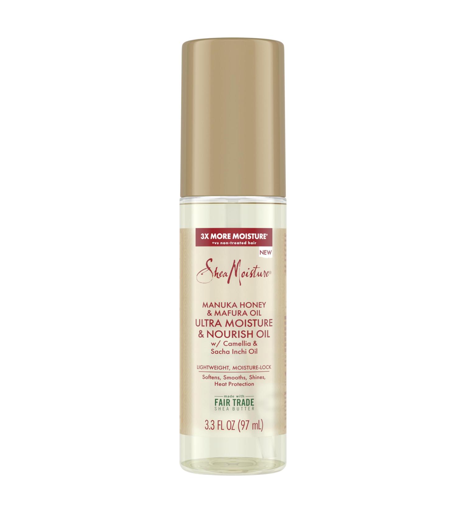 Buy SheaMoisture Ultra Moisture & Nourish Oil - Manuka Honey & Mafura Oil 3.3 oz | Lightweight Moisture-Lock for All Hair Types - International Shipping Available - Buy Online on GoSupps.com