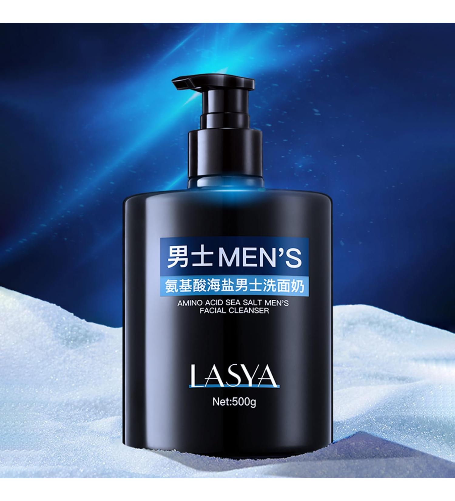 Exfoliating Face Wash for Men | Daily Sea Salt Cleanser & Skin Care Scrubber | Best Gift for Men - Buy Online on GoSupps.com