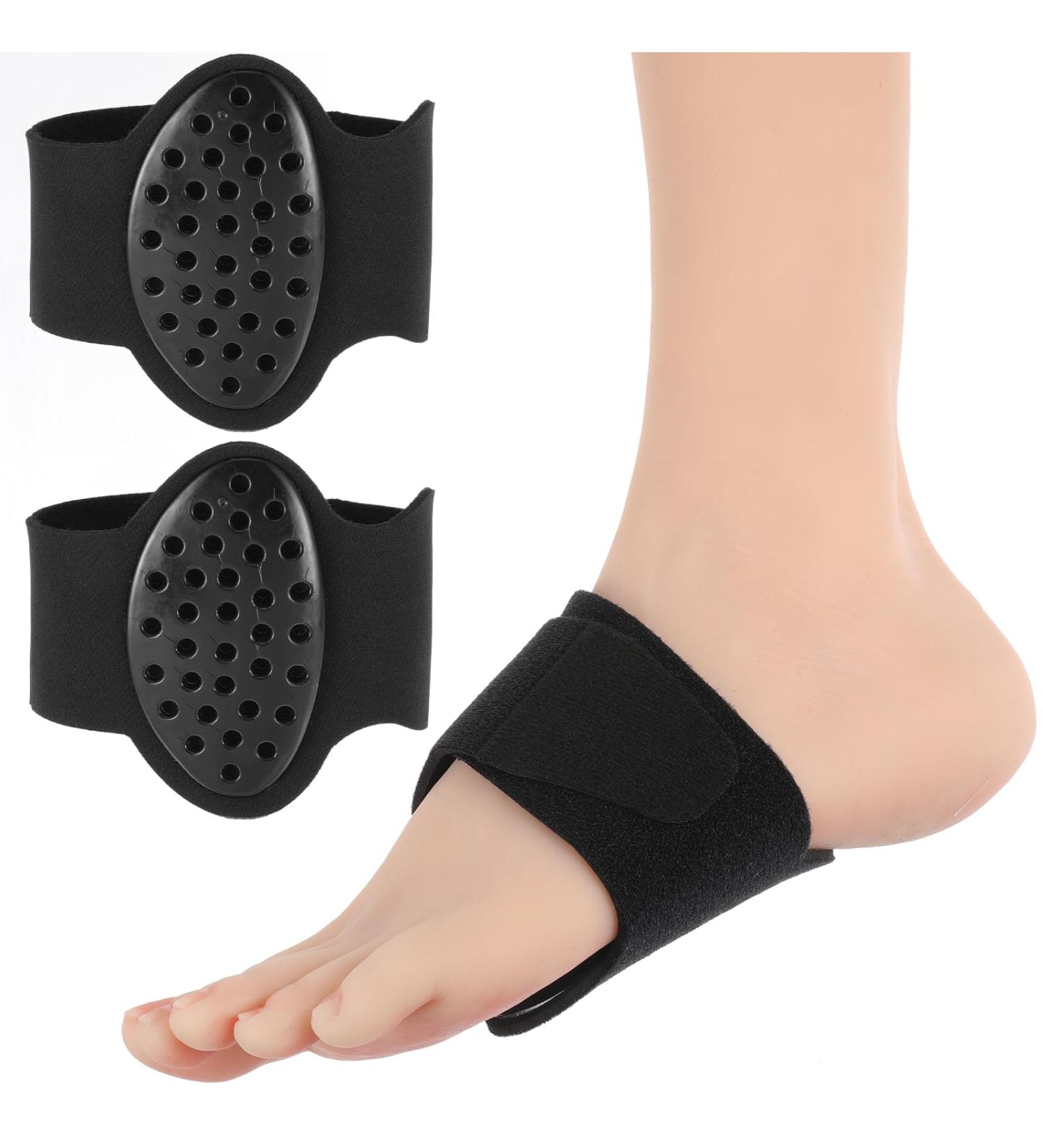 Arch Support for Plantar Fasciitis - Adjustable Inserts & Compression Sleeves for Men/Women | Relief for Flat Feet Heel Spurs & Foot Pain (Black - Buy Online on GoSupps.com