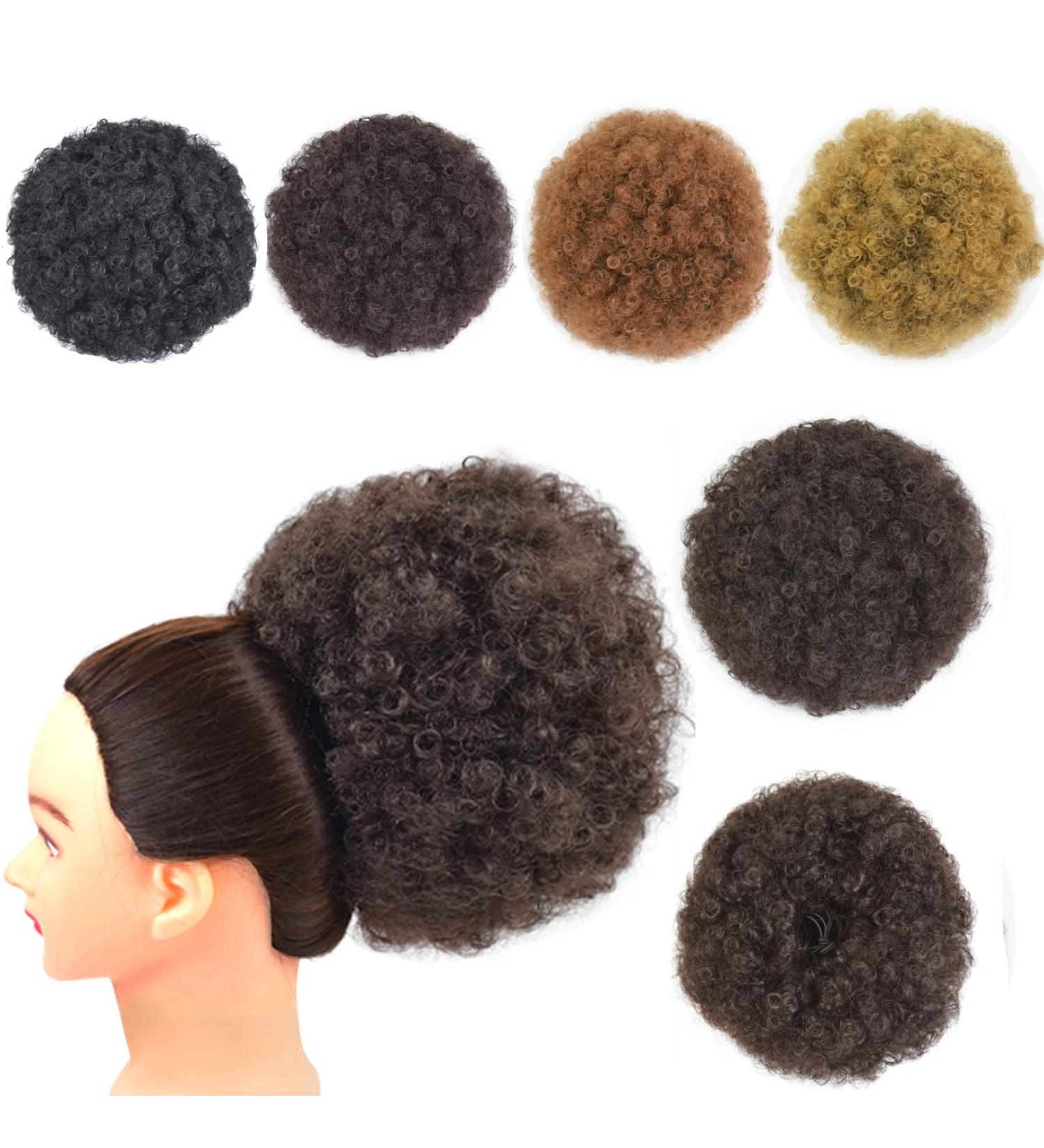 Afro Puff Drawstring Ponytail Extension Short Synthetic Afro Kinky Curly Puff Ponytail for Natural Hair Clip On Kinky Drawstring Curly Ponytail Bun Hairpieces (X-Large 4#) X-Large 4# - Buy Online on GoSupps.com