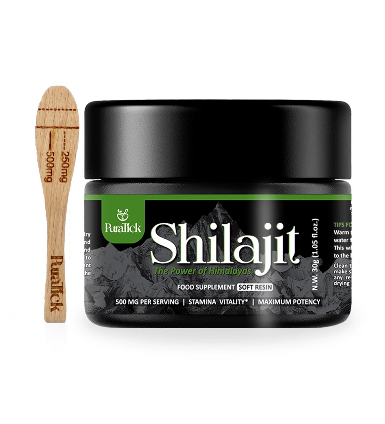 Purified Himalayan Shilajit Resin 30g - 100% Natural & Organic | Rich in Fulvic & Humic Acid, 85+ Minerals | Energy & Immunity Booster - Buy Online on GoSupps.com